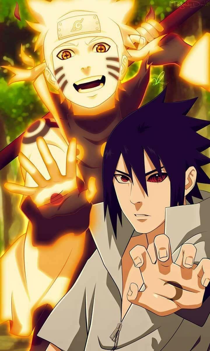 720x1201 Sasuke Uchiha and Naruto Uzumaki Wallpaper ♥♥♥ The Sun and