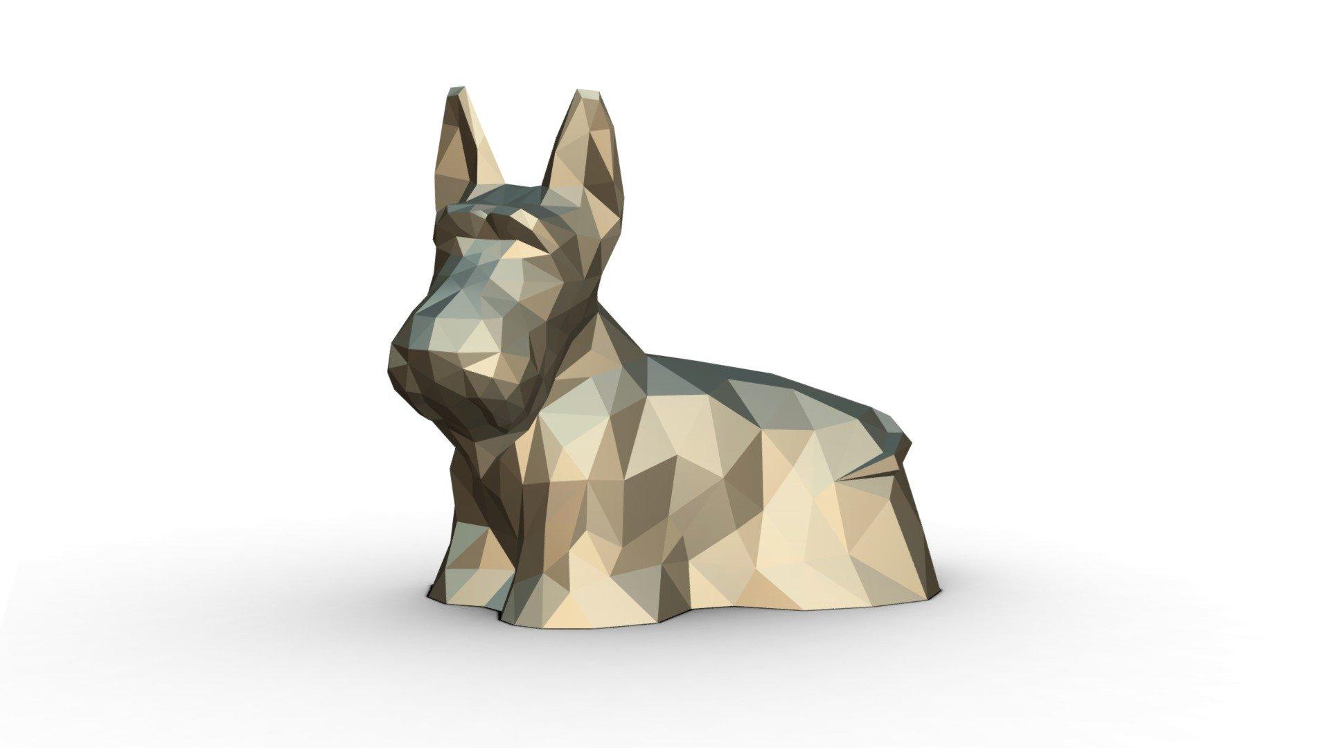1920x1080 Scottish Terrier Figure model by PolyArt [8901452]
