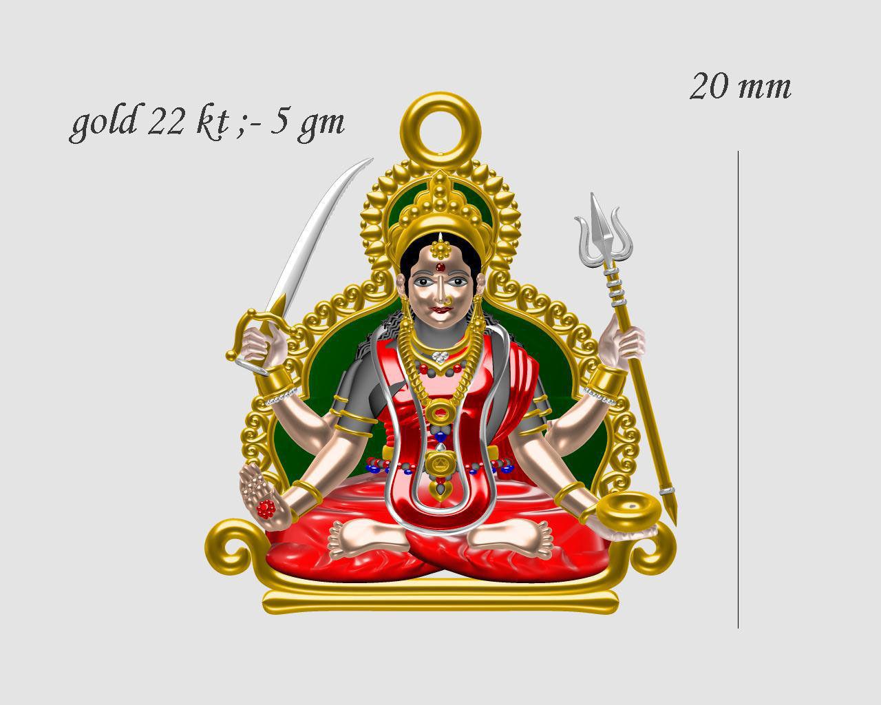 1280x1024 santoshi mata 3D print model