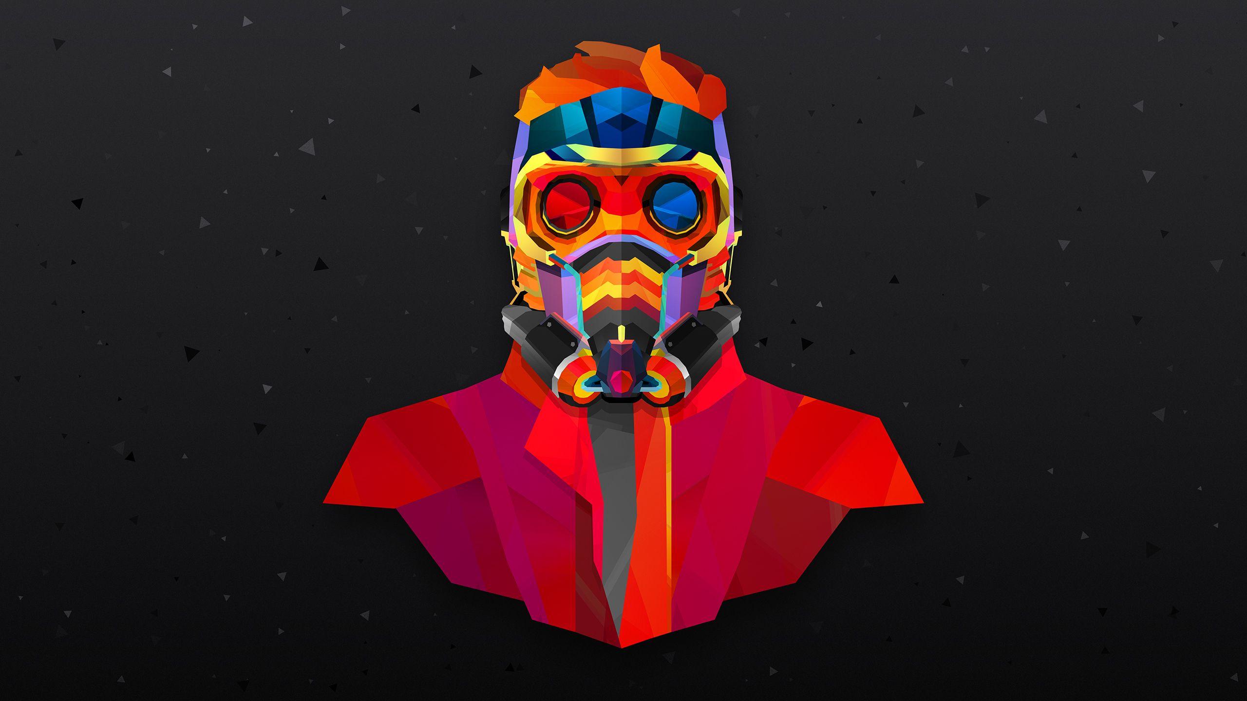 2560x1440 Wallpaper Star Lord, Artwork, Minimal, HD, Minimal