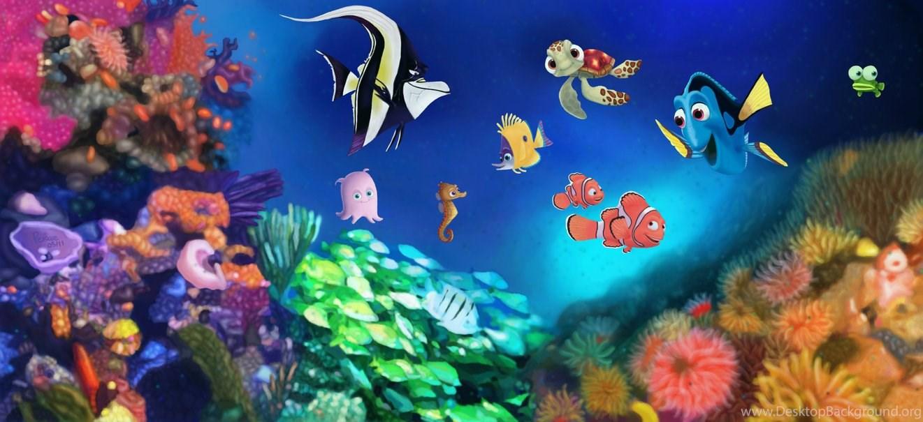 1321x605 Dory Just Keep Swimming Wallpaper Image Desktop Background