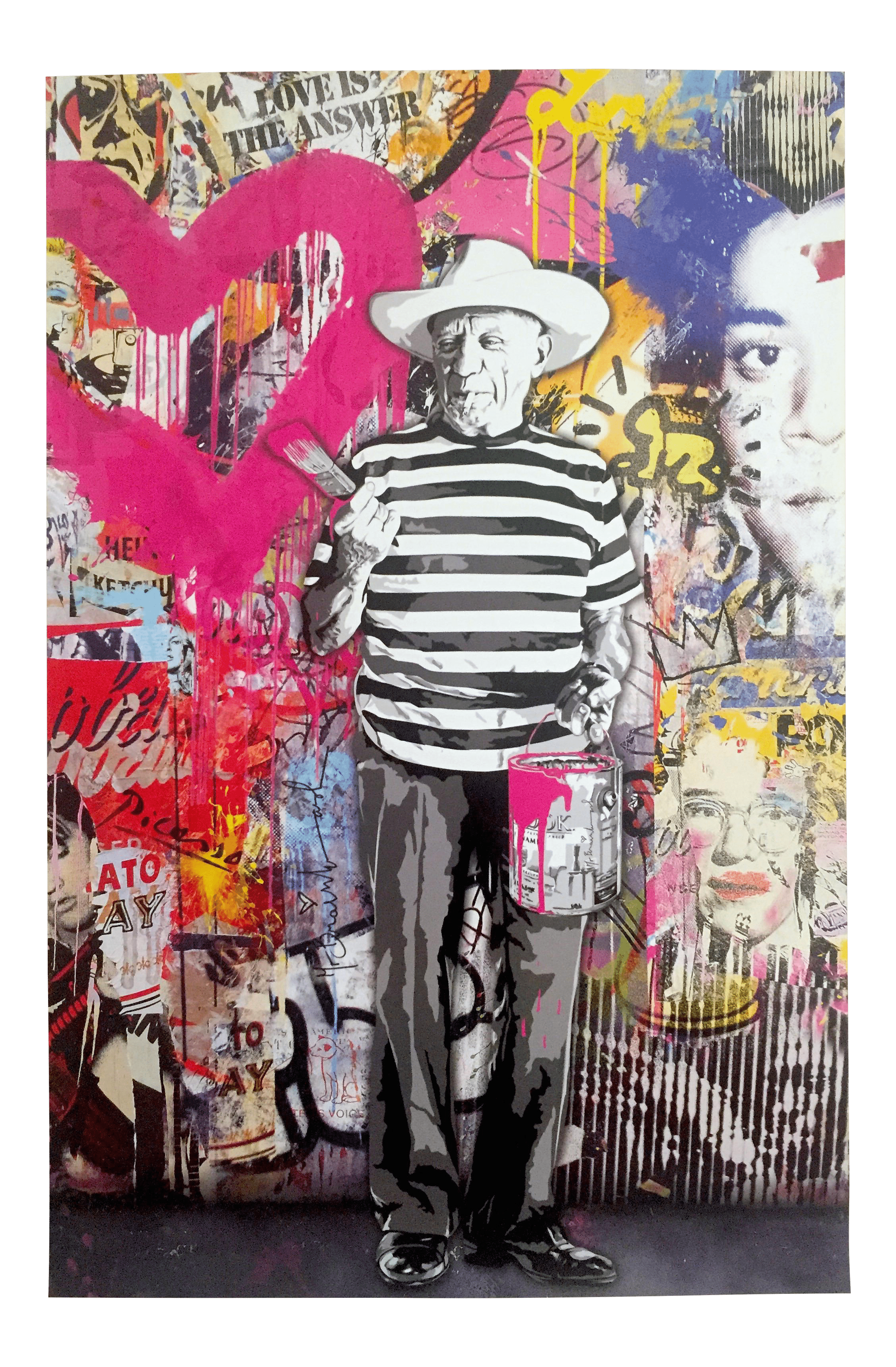 2253x3438 Mr. Brainwash Picasso Authentic Lithograph Print Pop Art Poster