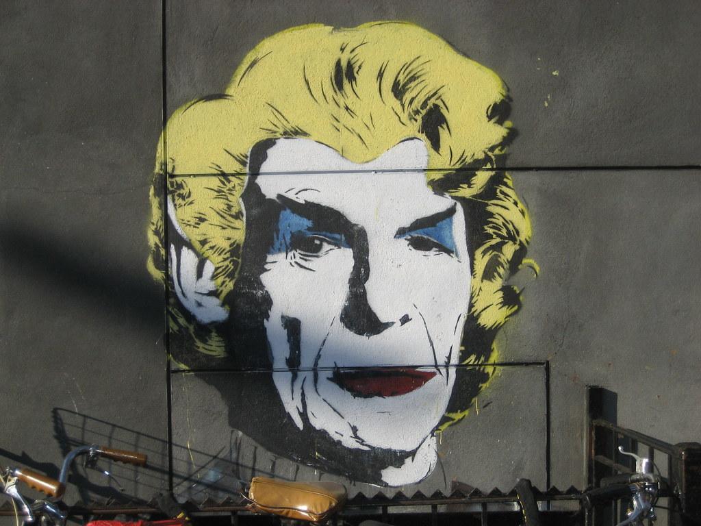 1024x768 Leonard Nimoy Mural by Mr. Brainwash. On the Corner of Kenm