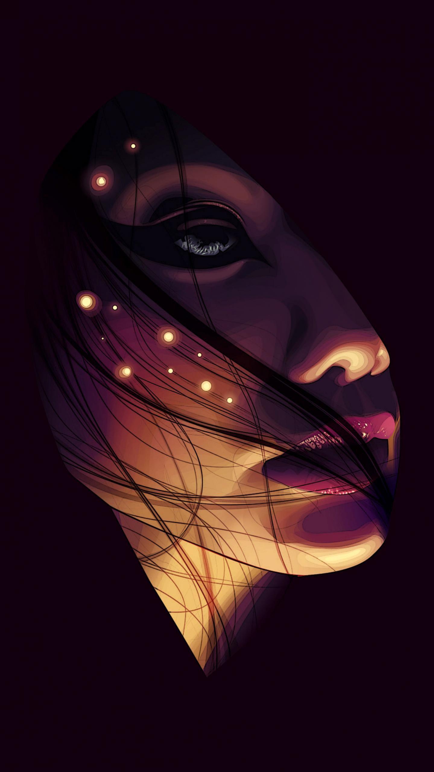 1439x2558 Super Amoled Girl Wallpaper