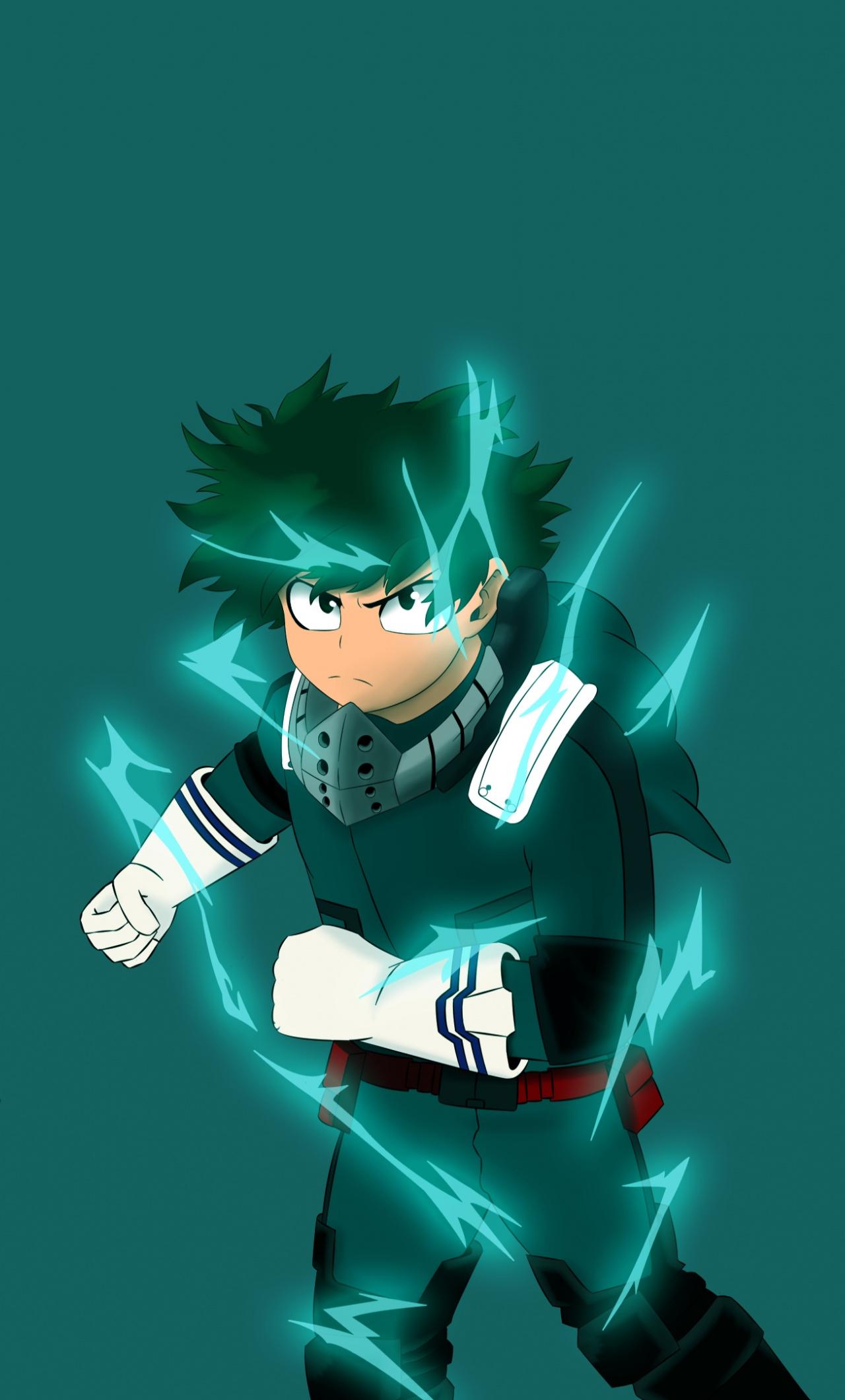 1280x2120 Download Artwork, Izuku Midoriya, Boku no Hero Academia, anime wallpaper, 1280x iPhone 6 Plus