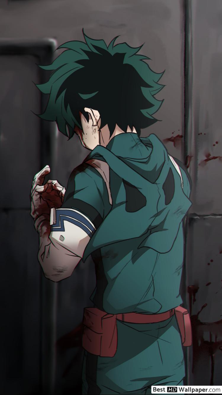 750x1334 Izuku Midoriya Phone Wallpaper