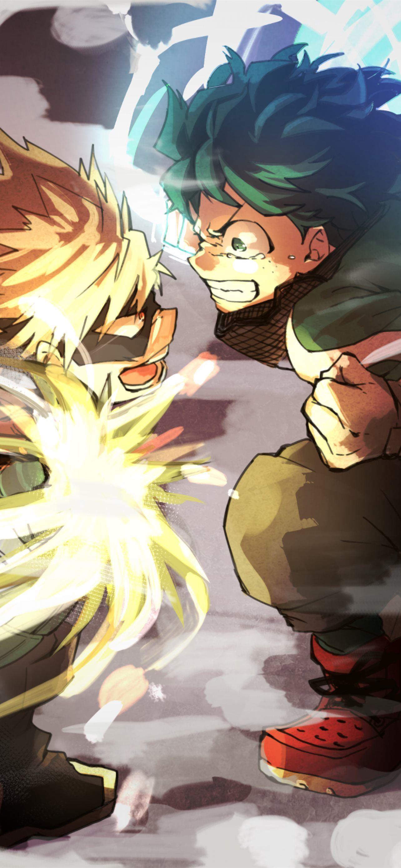 1284x2778 Midoriya Izuku Bakugou Katsuki Boku No Hero Academ. iPhone Wallpaper Free Download