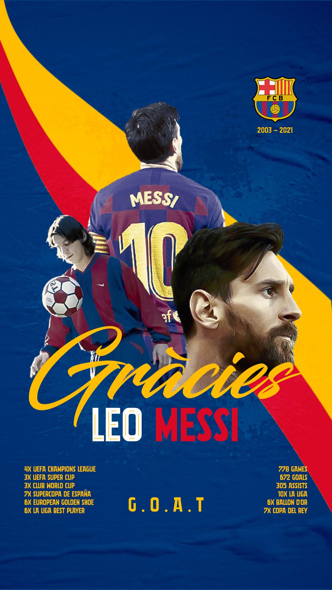 1080x1920 Thank You Gracias Messi from FC Barcelona