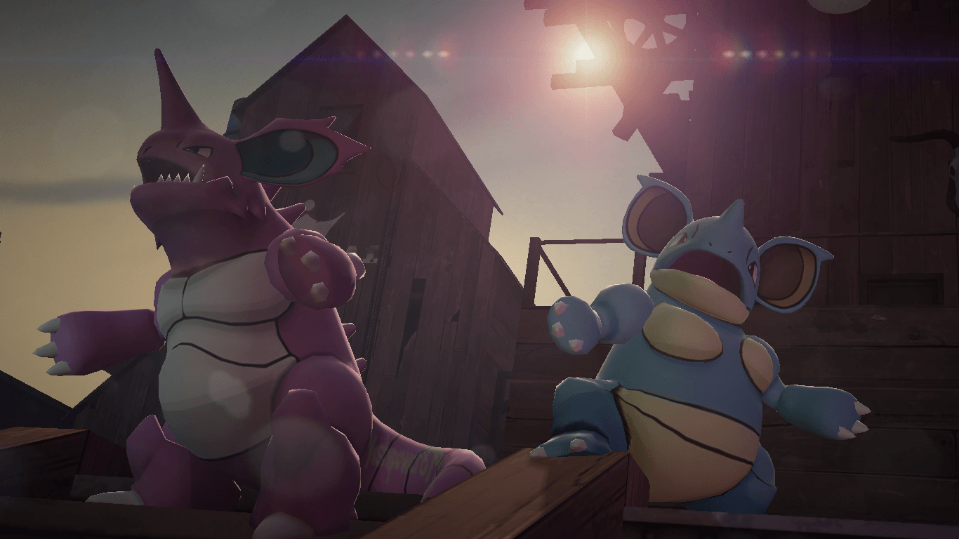 1366x768 Nidoqueen HD Wallpaper