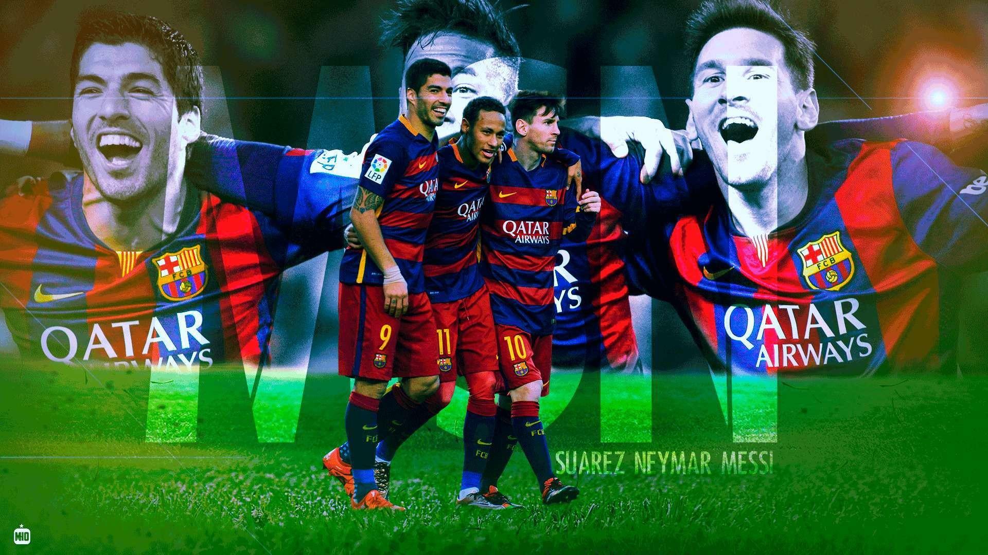 1920x1080 Messi and Neymar Wallpaper HD