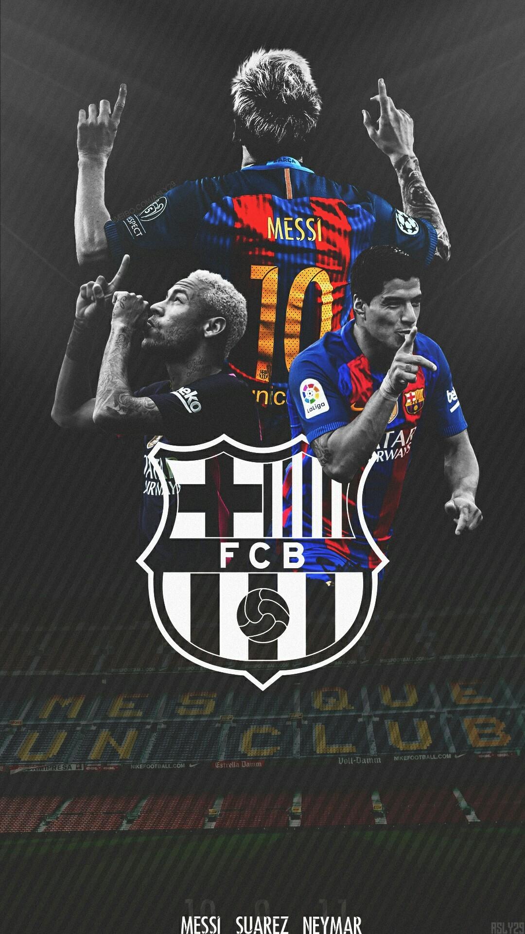 1080x1920 Messi Suarez Neymar Wallpaper