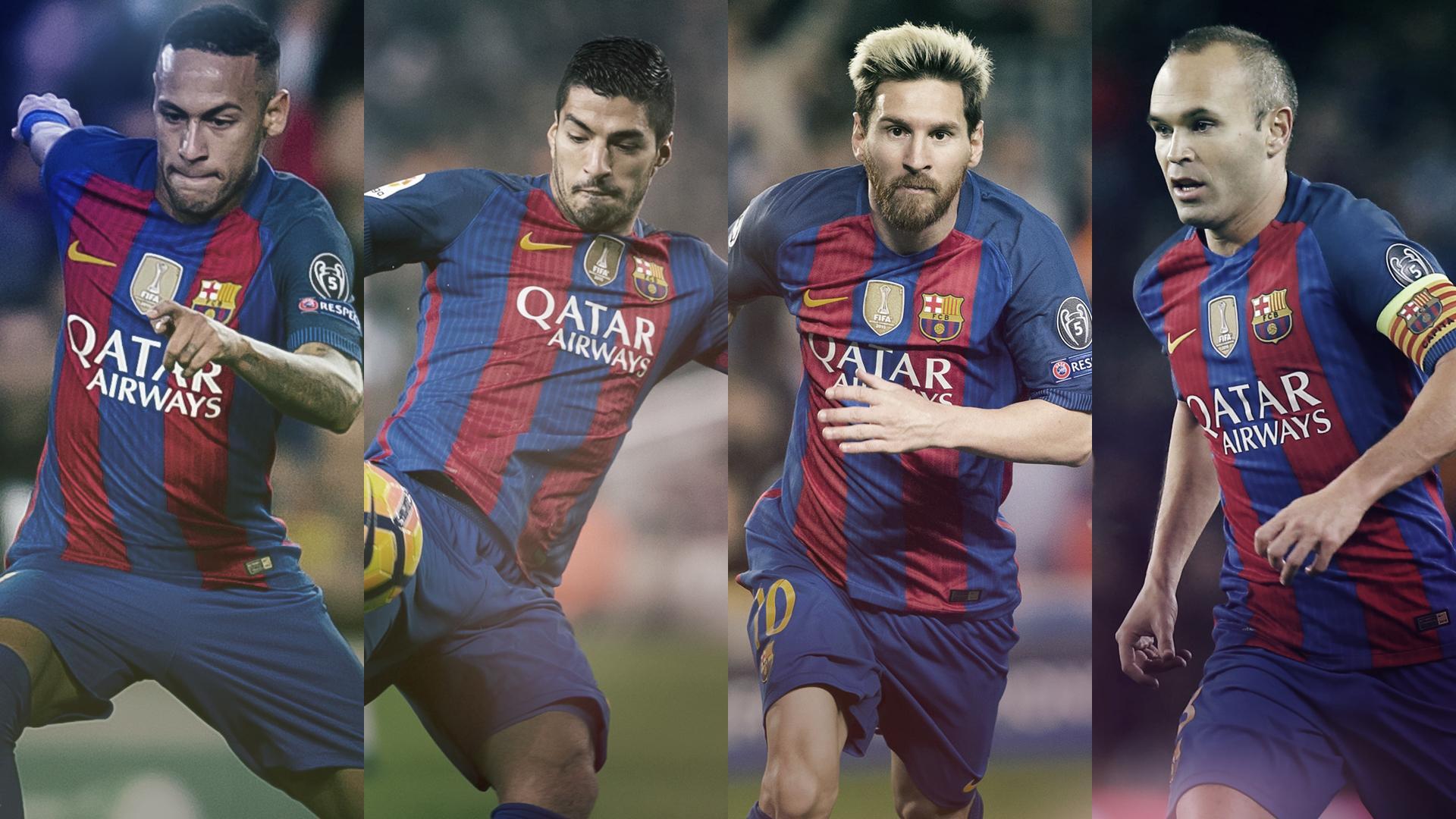 1920x1080 Four FC Barcelona players