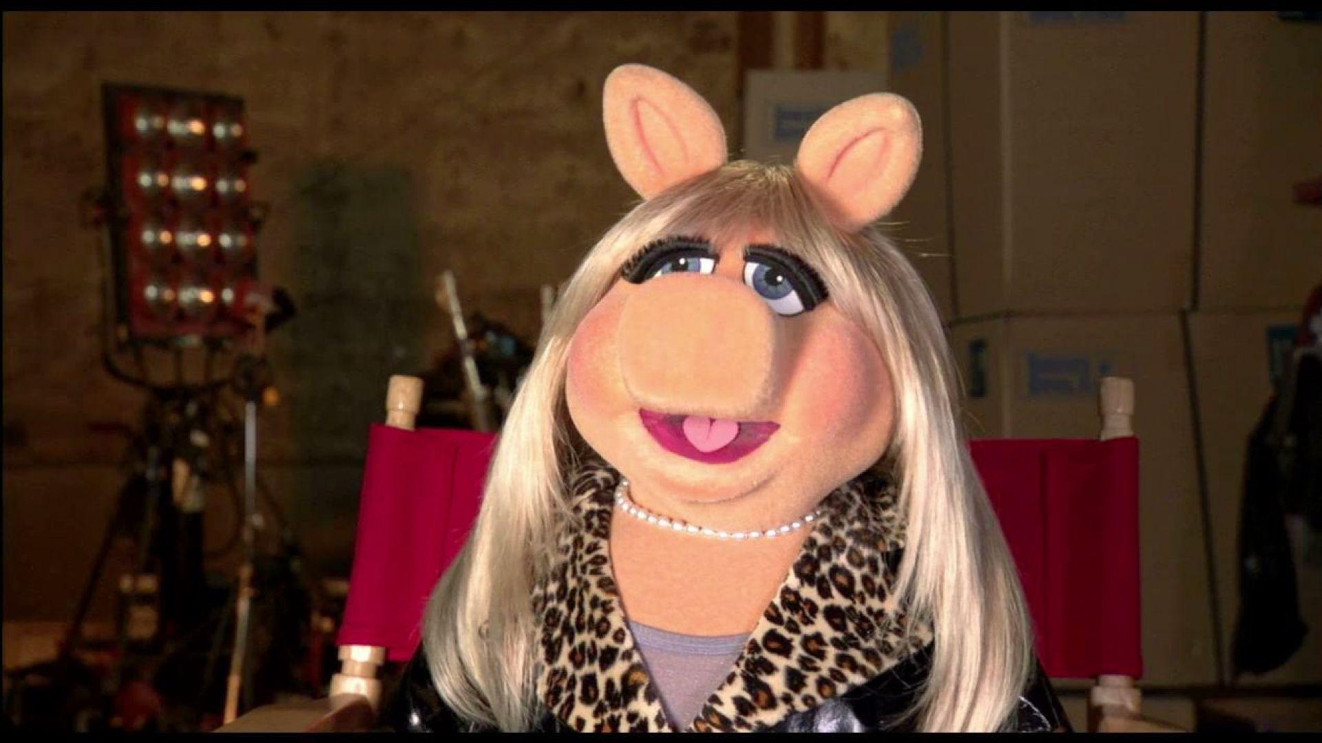 1920x1080 Kermit the Frog, Fozzie Bear, Miss Piggy and Jason Segel talk about the story of the Muppets