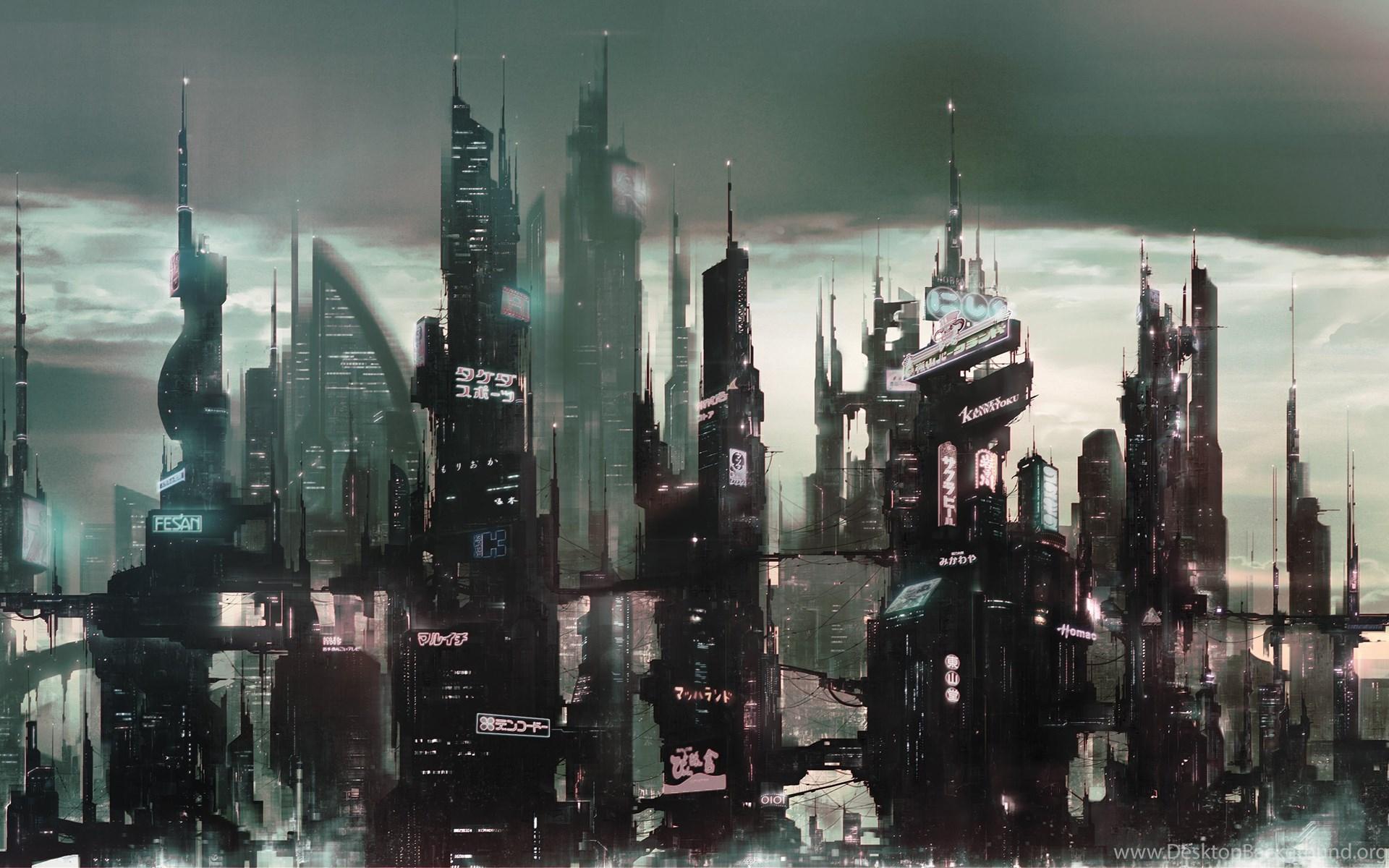 1920x1200 Futuristic, Future, Japanese, Skyscrapers, Cities wallpaper Desktop Background