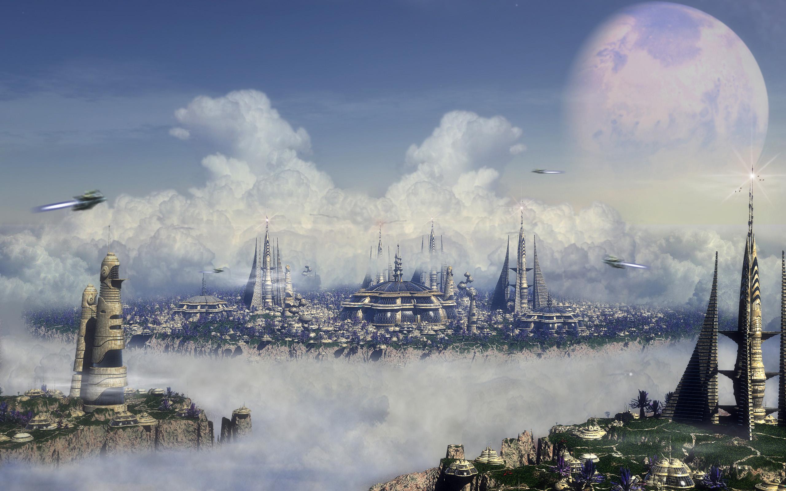 2560x1600 Futuristic City Wallpaperx1600