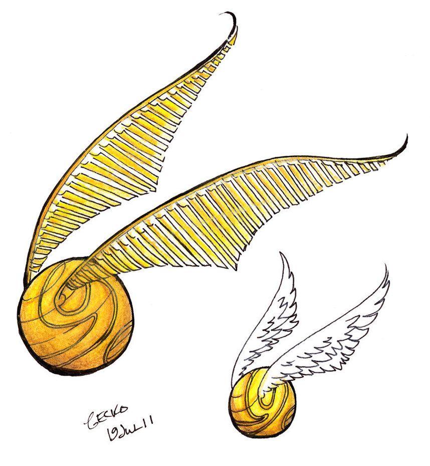 858x930 snitch tattoo. Harry potter drawings, Harry potter golden snitch, Harry potter sketch