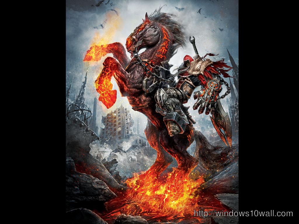 1024x768 Animated War Horse Wallpaper