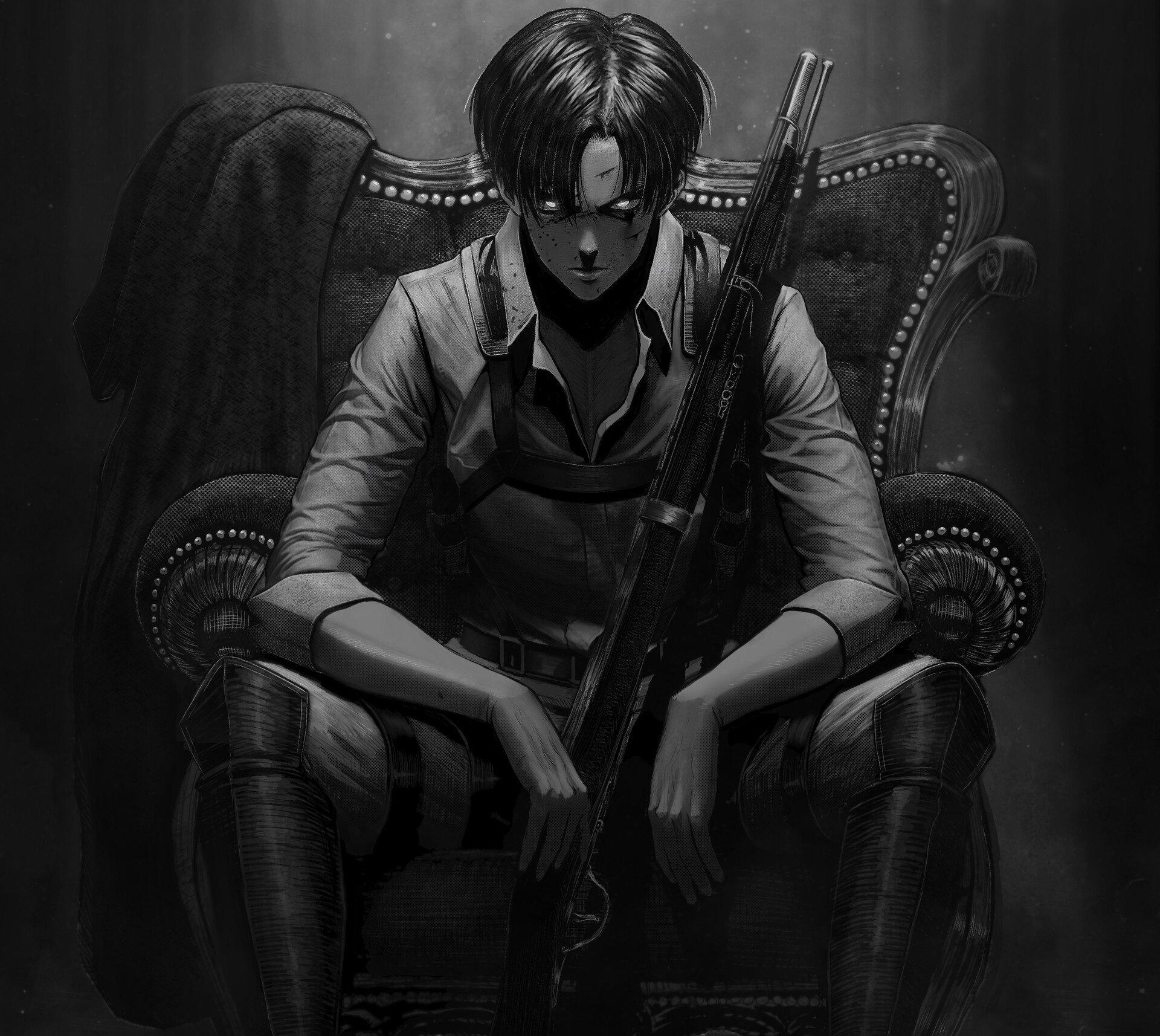 Attack On Titan Black and White Wallpapers - Top Free Attack On Titan