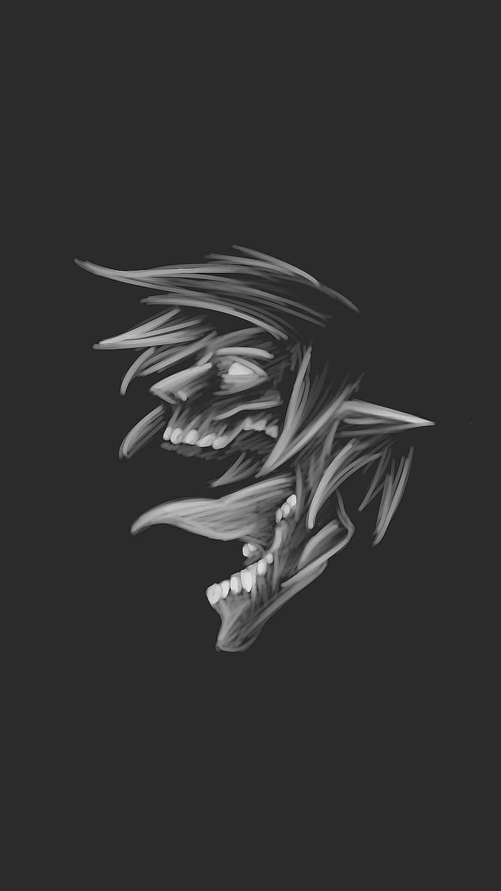 720x1280 Attack On Titan Wallpaper iPhone Black And White
