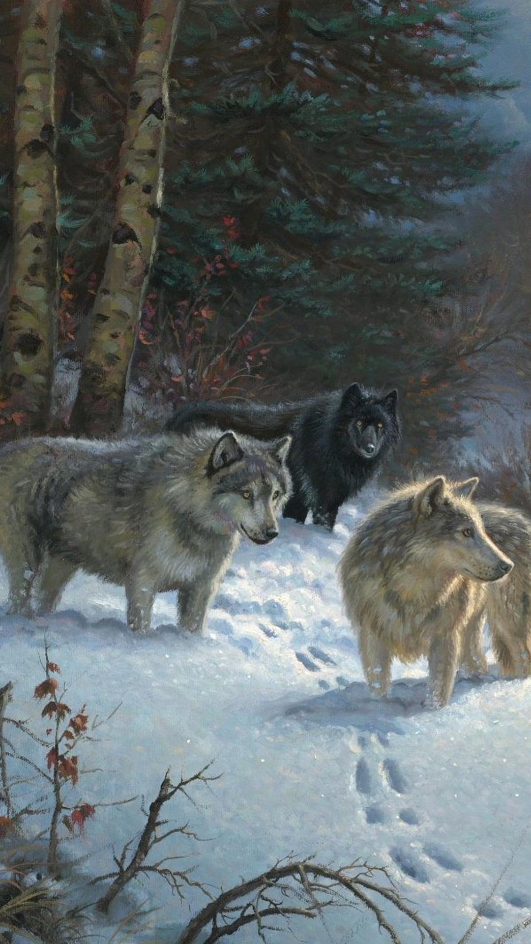 1080x1920 iPhone 6S Plus Wolfs Winter Wallpaper​-Quality Image and Transparent PNG Free Clipart