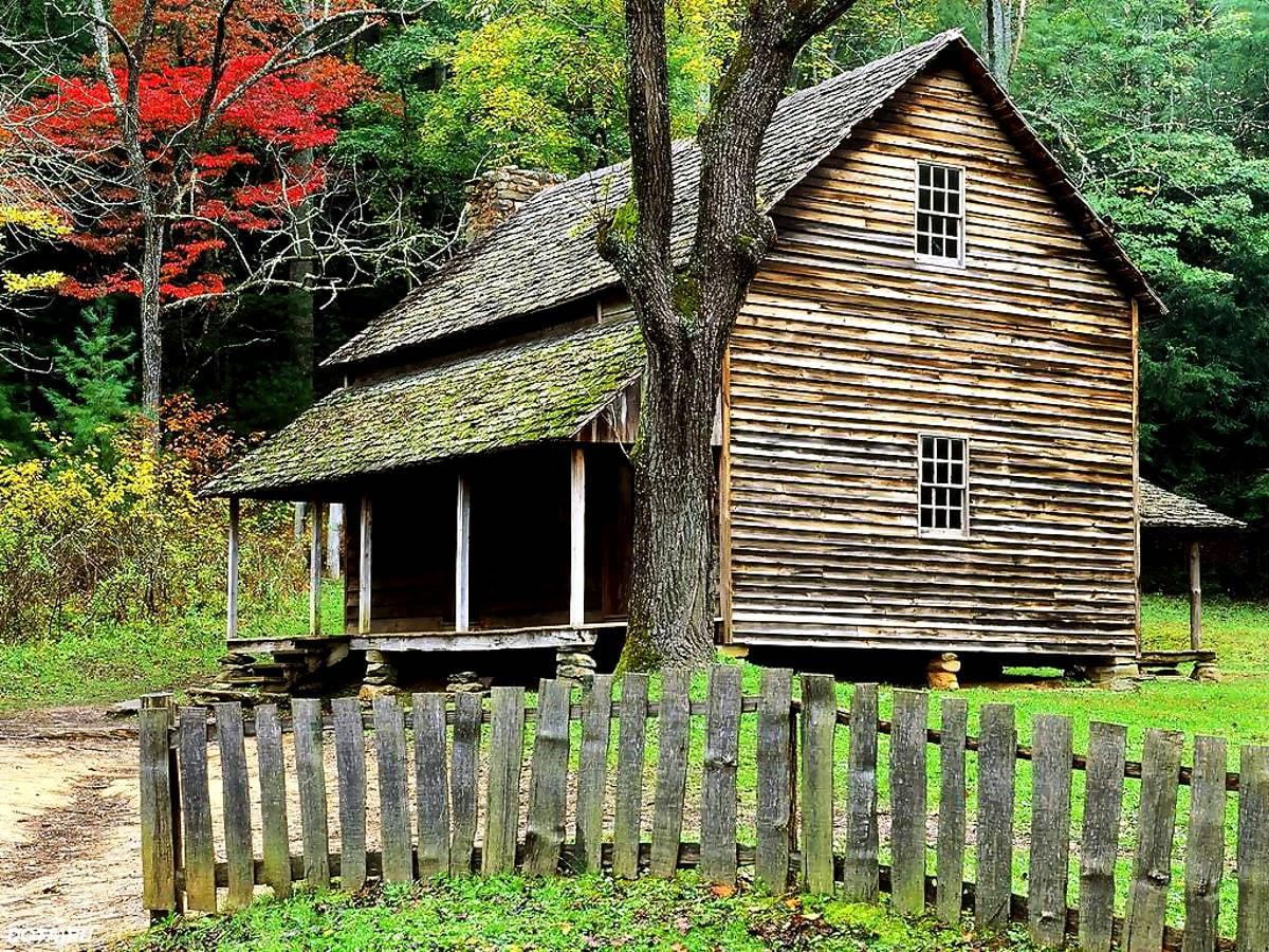 1200x900 Amazing wallpaper House, Great Smoky Mountains National Park, Tennessee. FREE Download wallpaper