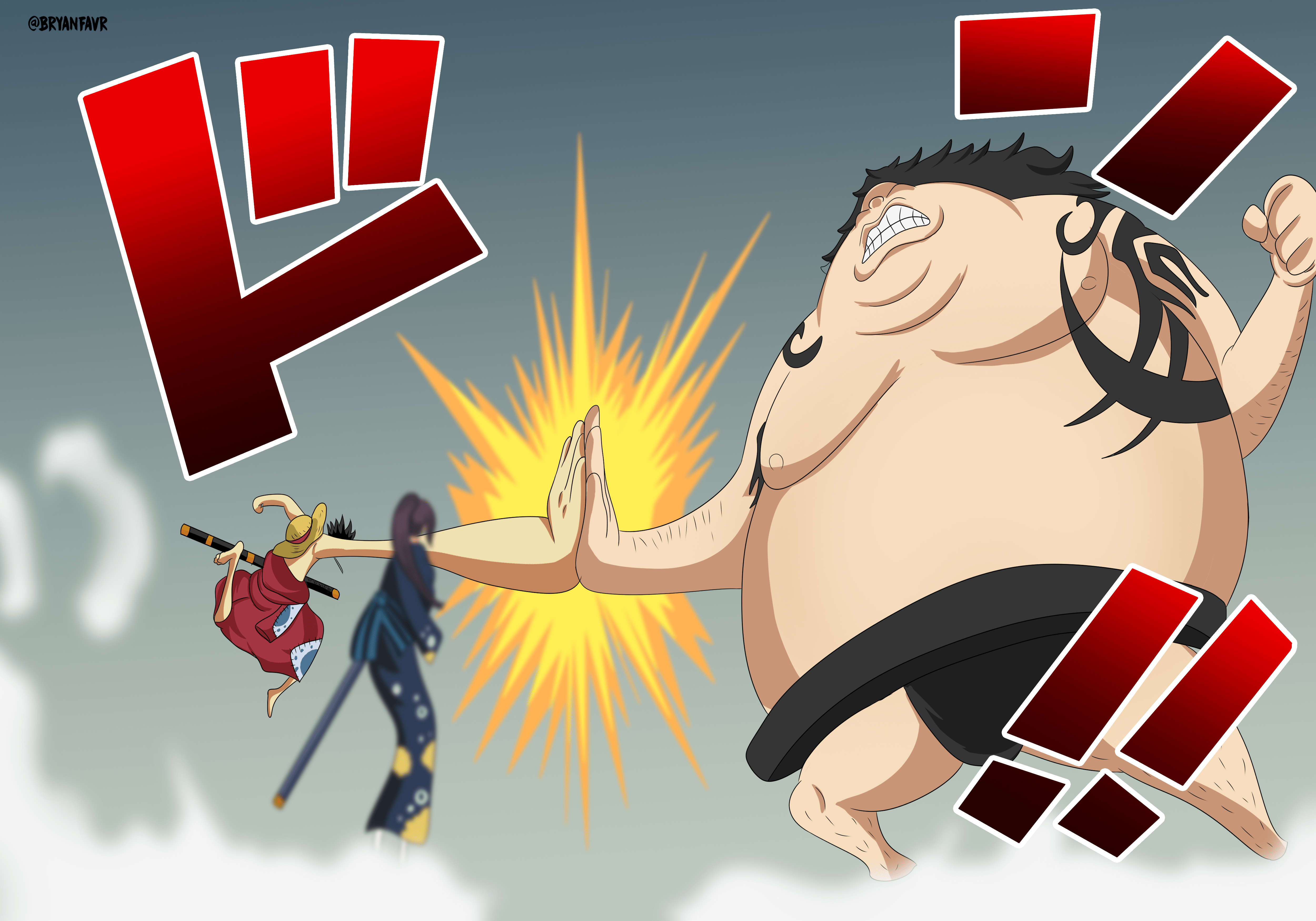 5000x3500 Arlong (One Piece), Monkey D. Luffy wallpaper