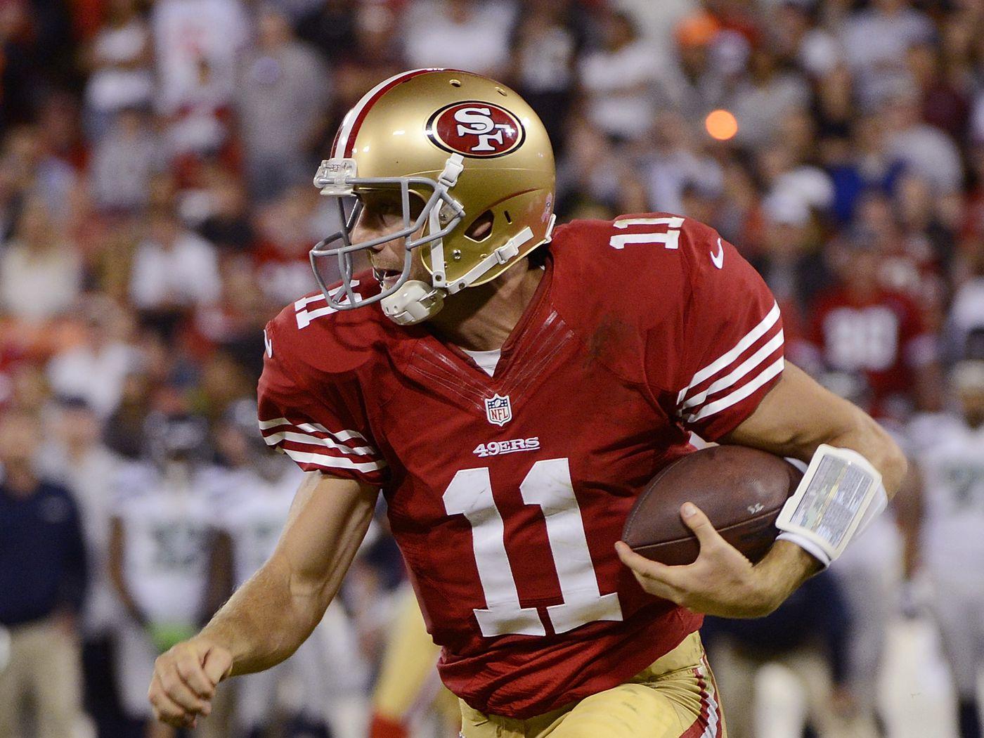 1400x1050 Alex Smith is off the leg brace