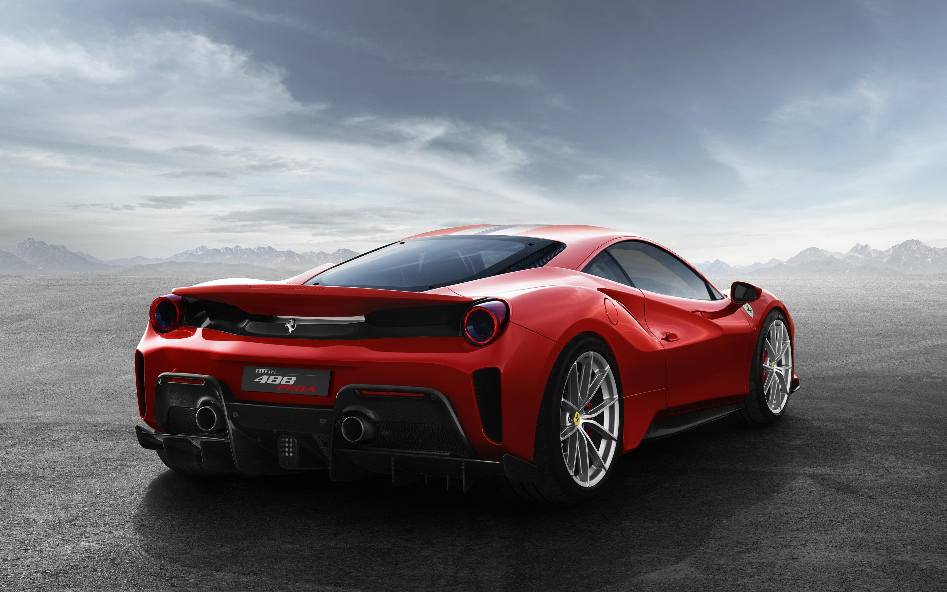 3840x2400 Download 3840x2400 wallpaper ferrari 488 pista, supercar, rear view, 4k, ultra HD 16: widescreen, 3840x2400 HD image, background, 3352