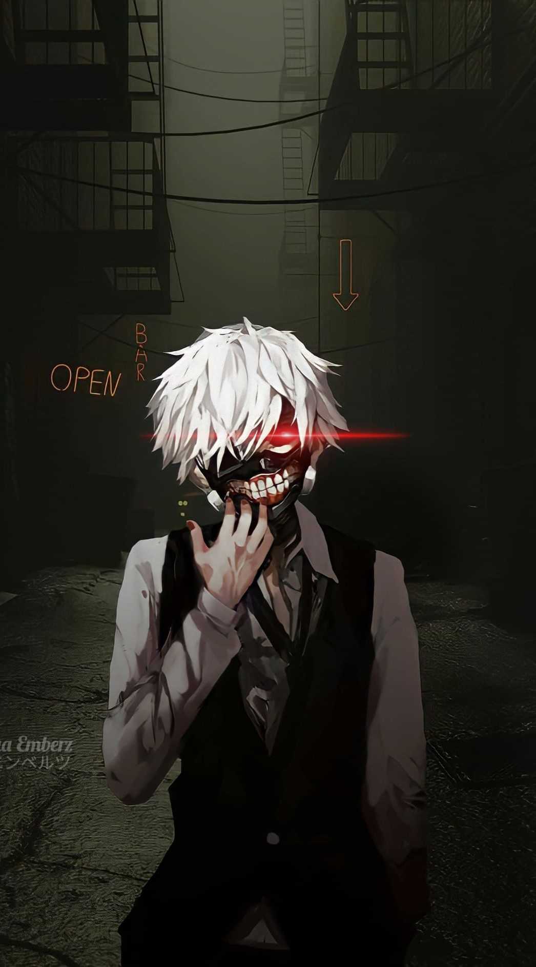 1046x1886 4K Ken Kaneki Wallpaper