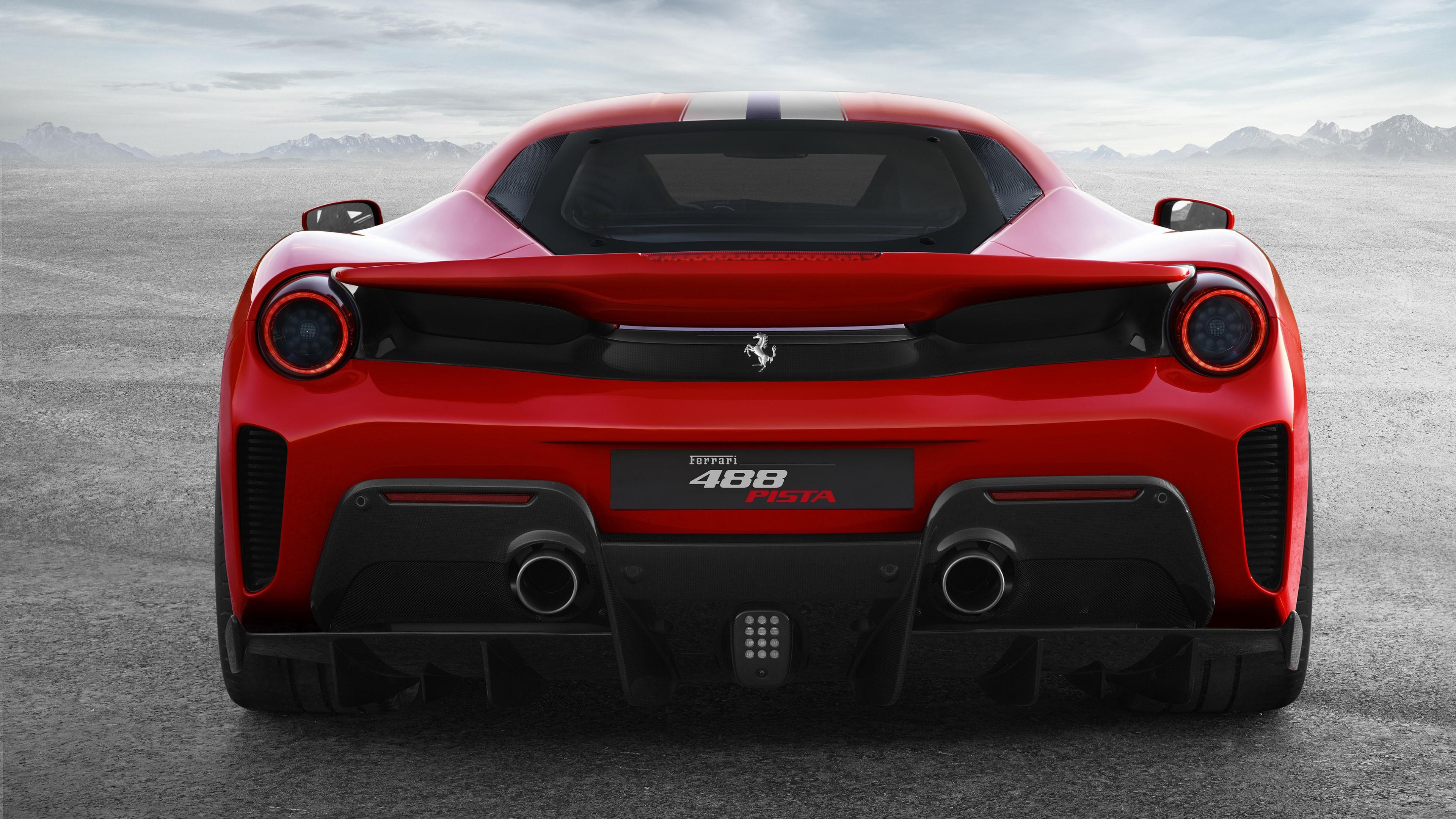 3840x2160 Ferrari 488 Pista Rear View 4k wallpaper. Mocah HD Wallpaper