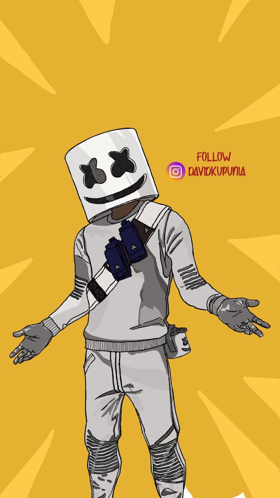 900x1600 Marshmello Fortnite Skin, David Kupunia