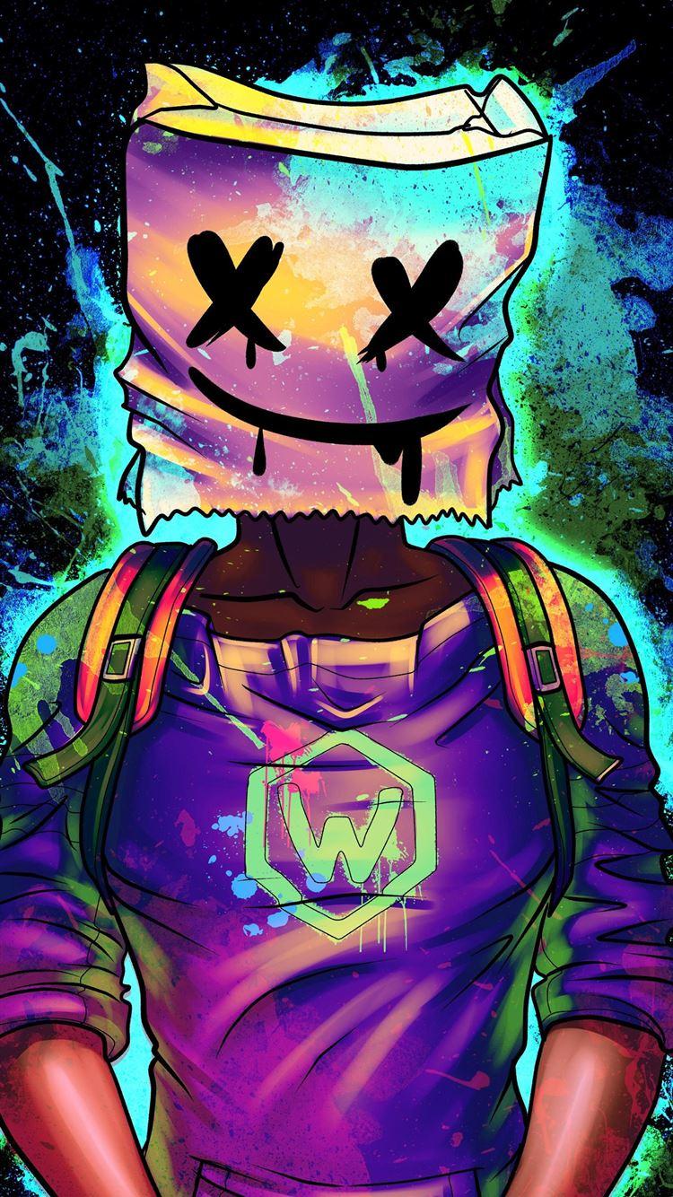 750x1334 marshmello skin fortnite iPhone Wallpaper Free Download