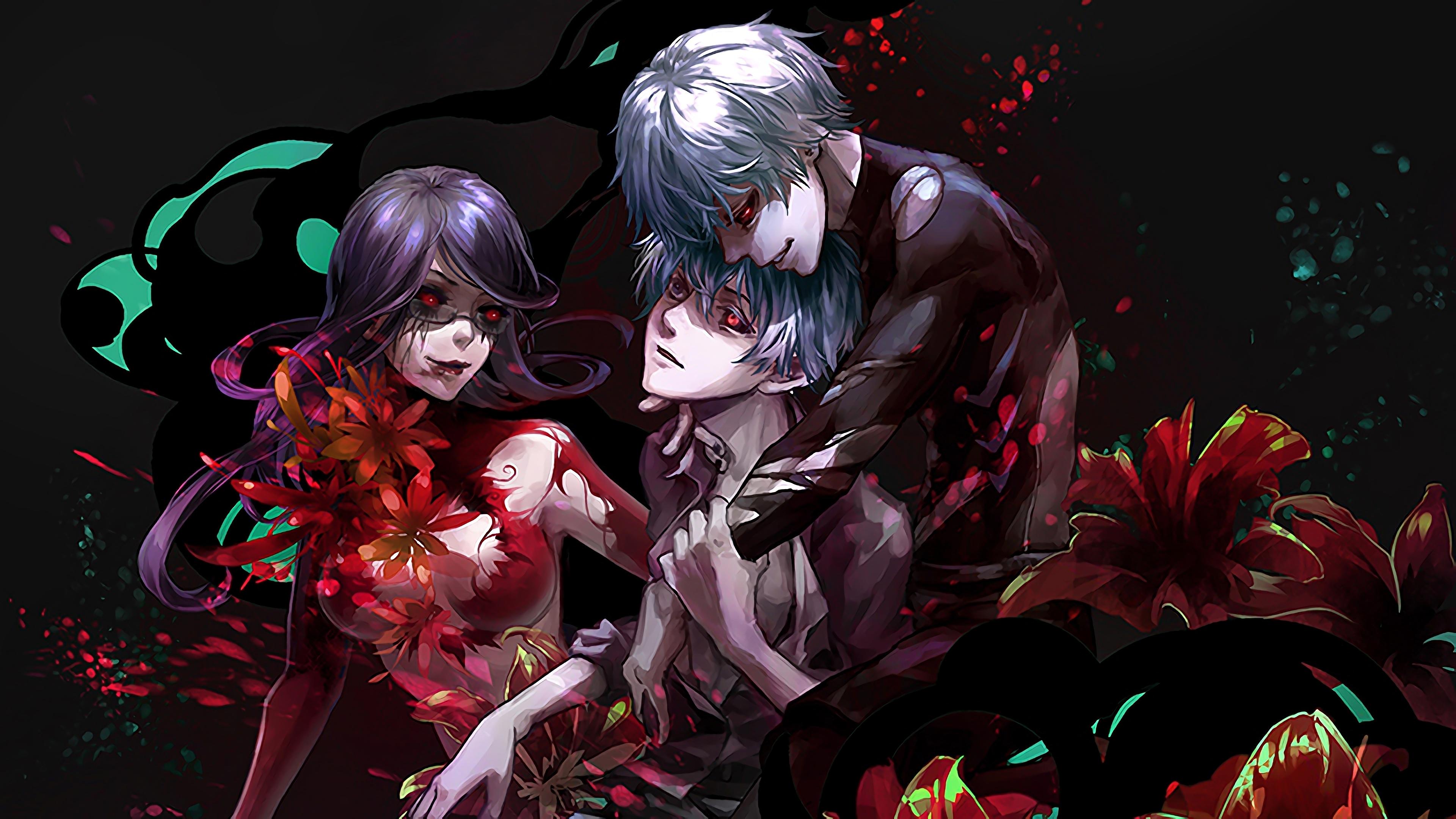 3840x2160 3840x2160 Ken Kaneki, Haise Sasaki, Rize Kamishiro wallpaper JPG. Mocah HD Wallpaper