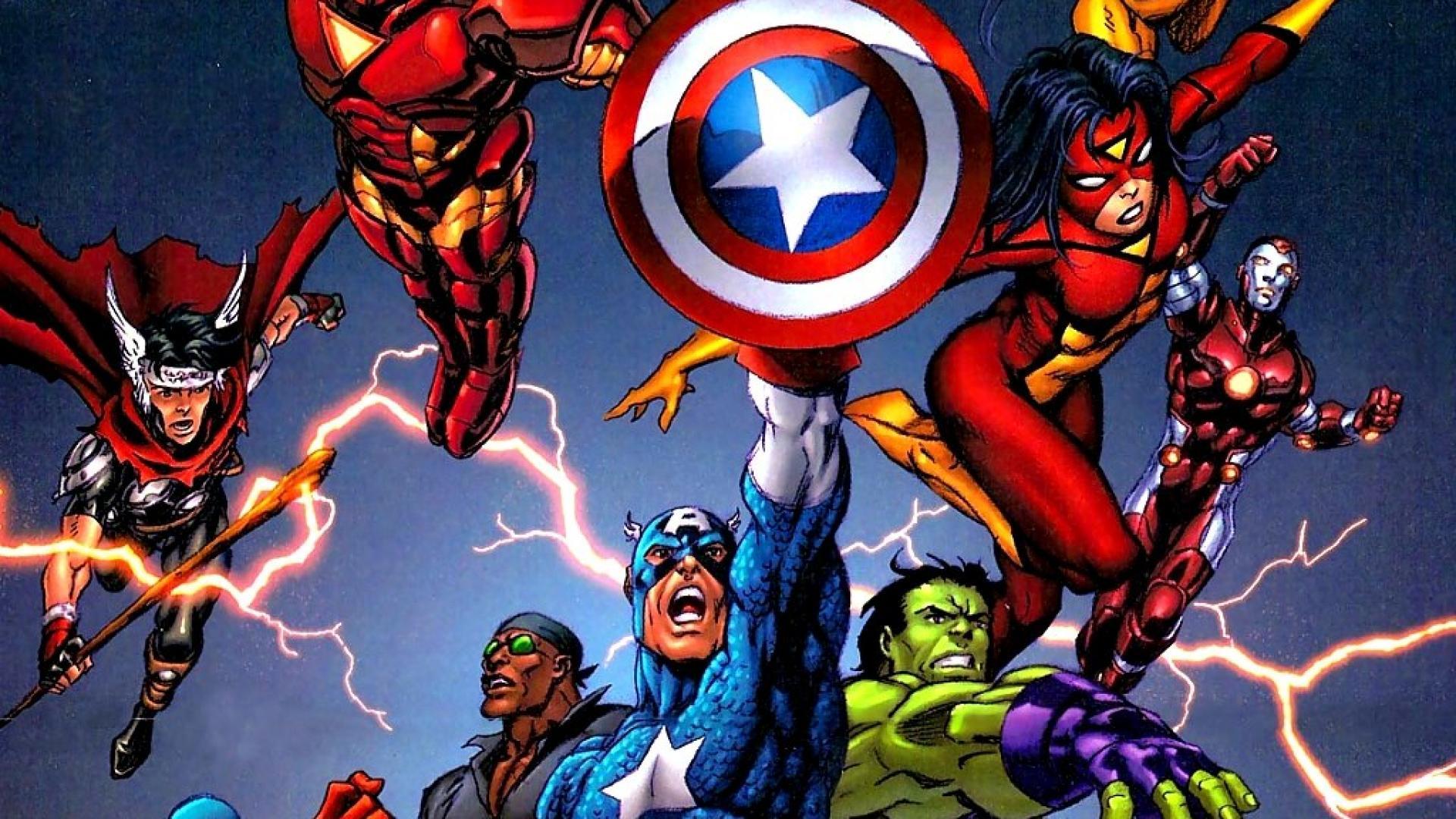 Avengers Cartoon Desktop Wallpapers - Top Free Avengers Cartoon Desktop  Backgrounds - WallpaperAccess