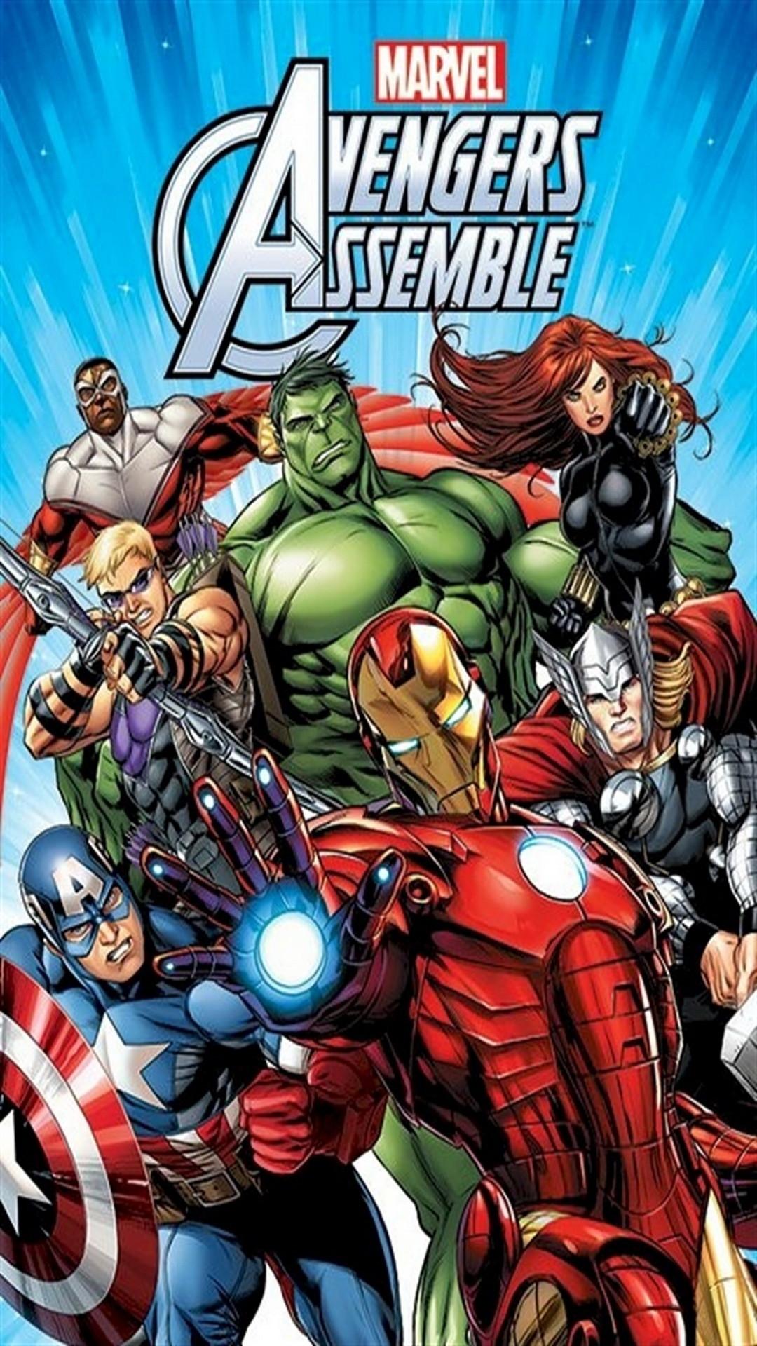 1080x1920 Marvel Avengers Assemble Poster