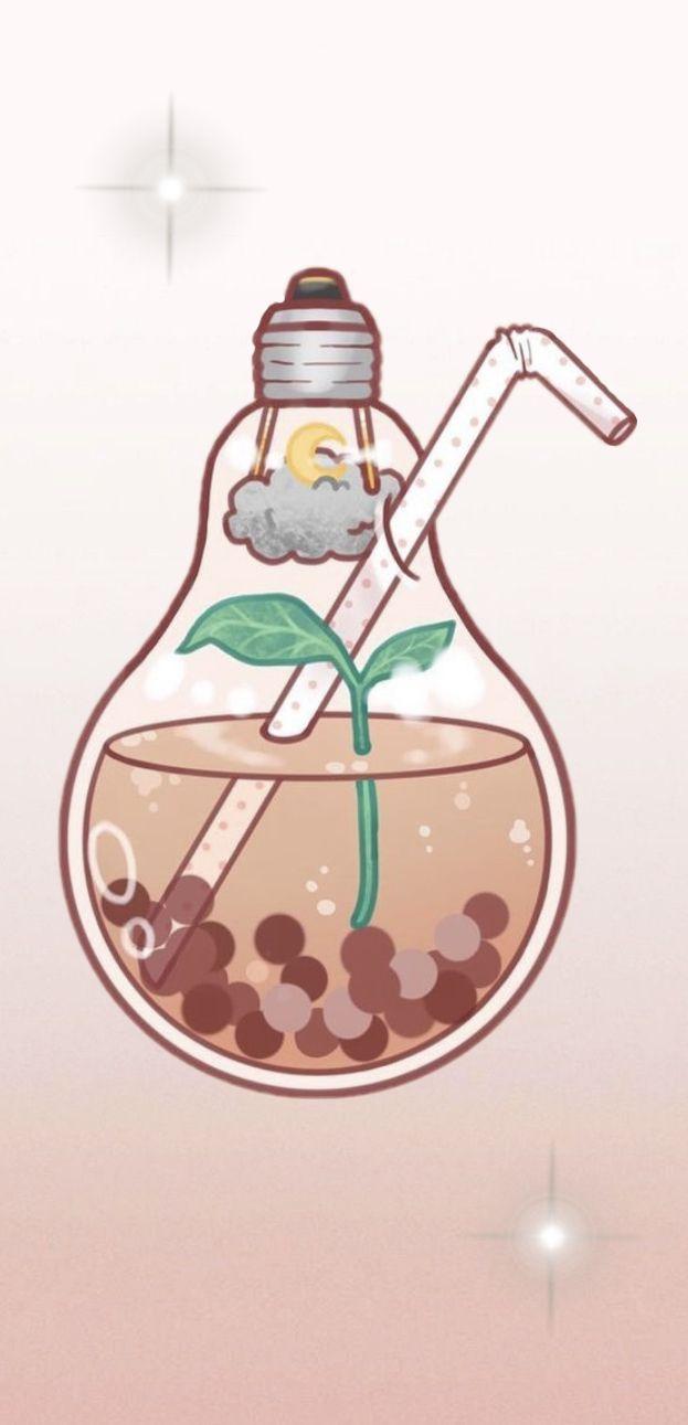 623x1291 Cute Boba tea wallpaper. Tea wallpaper, Tea illustration, Boba tea