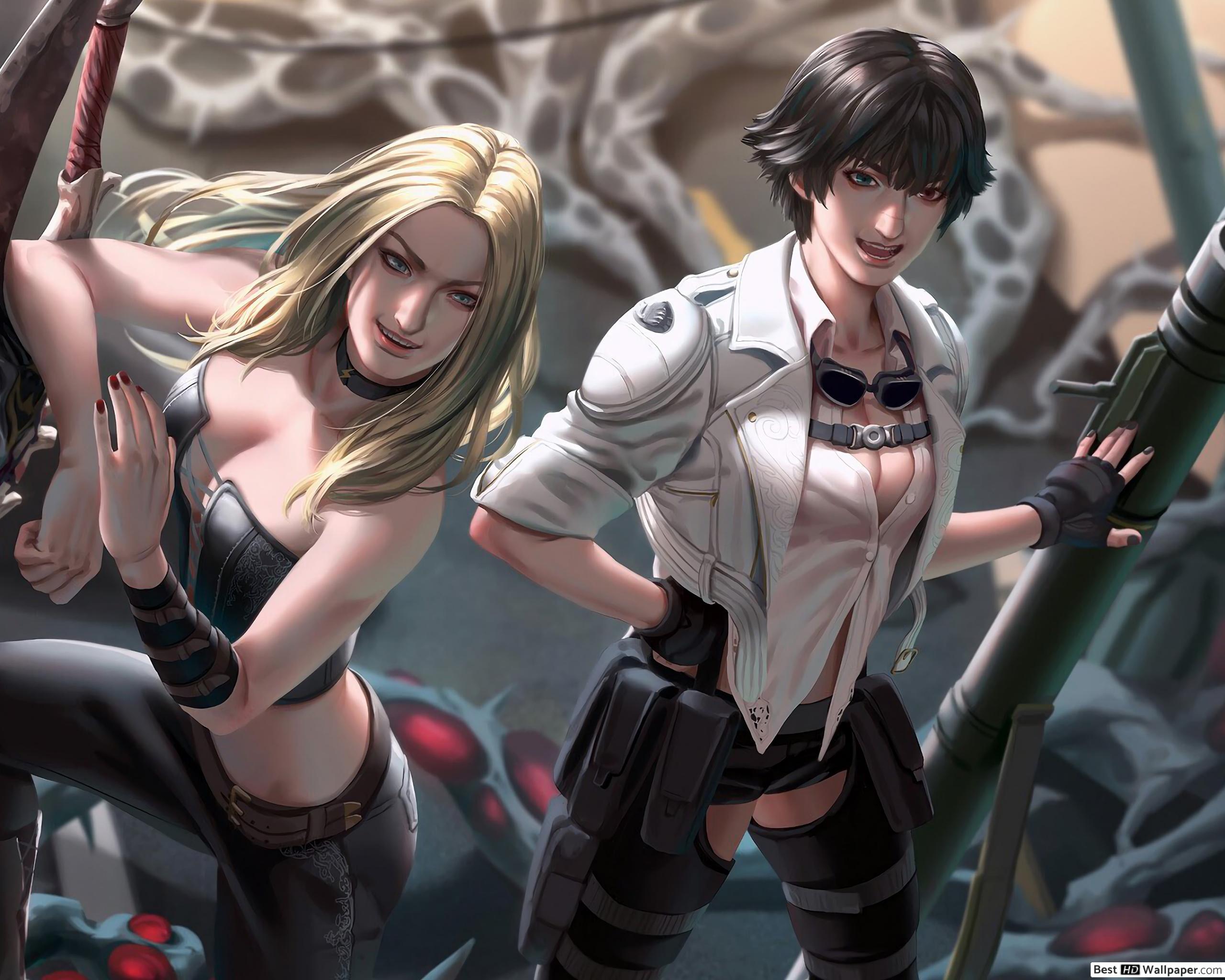 2560x2048 Trish with Lady May Cry 5 (Video Game) HD wallpaper download