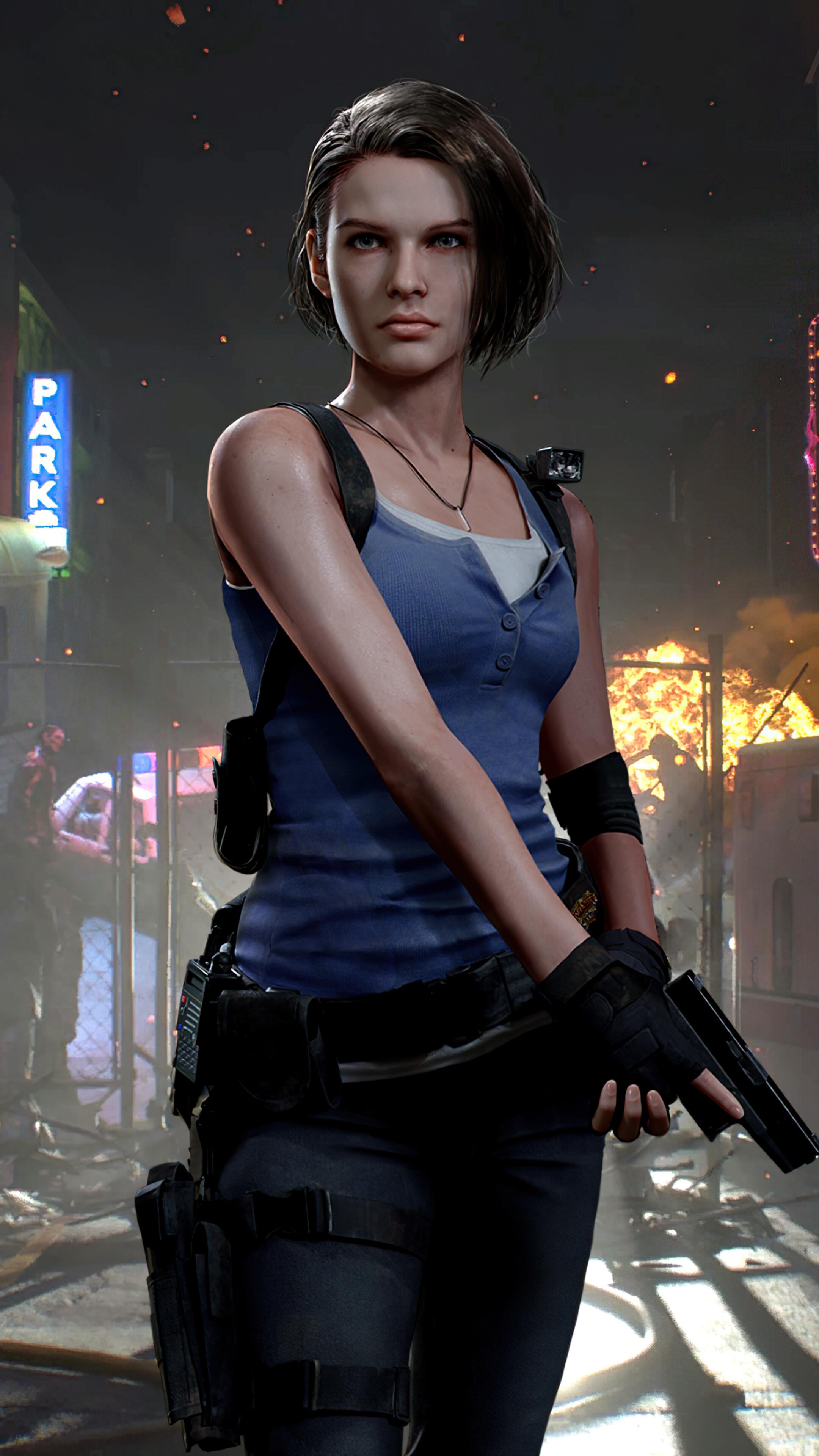 2160x3840 Jill Valentine, Resident Evil 3 Remake, 4K phone HD Wallpaper, Image, Background, Photo and Picture. Mocah HD Wallpaper