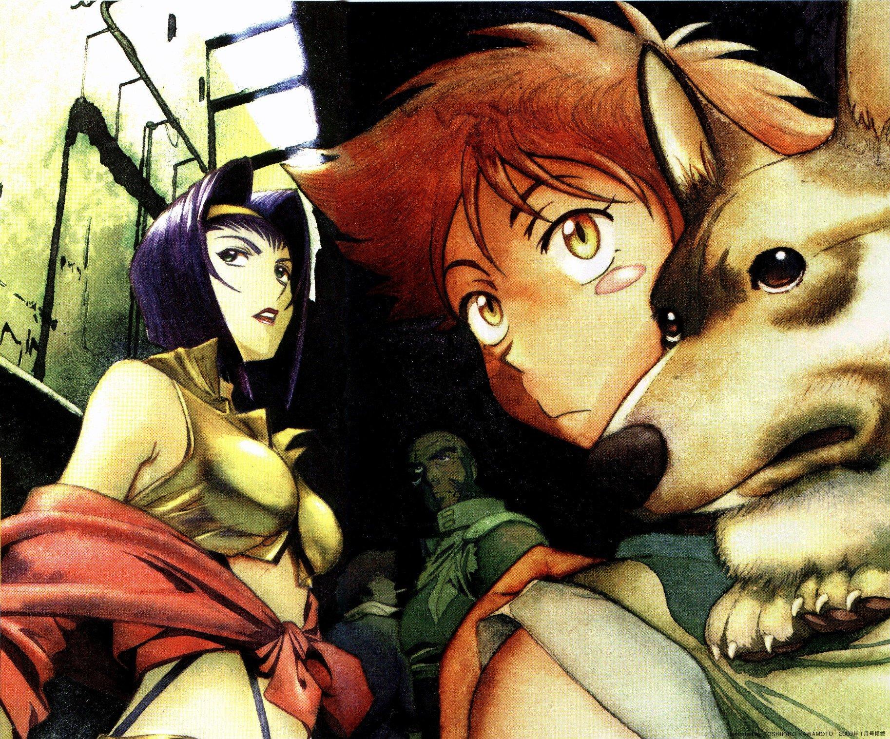 1826x1516 Cowboy Bebop Faye Ein Edward Spike Spiegel Jet Black Corgi anime wallpaperx1516