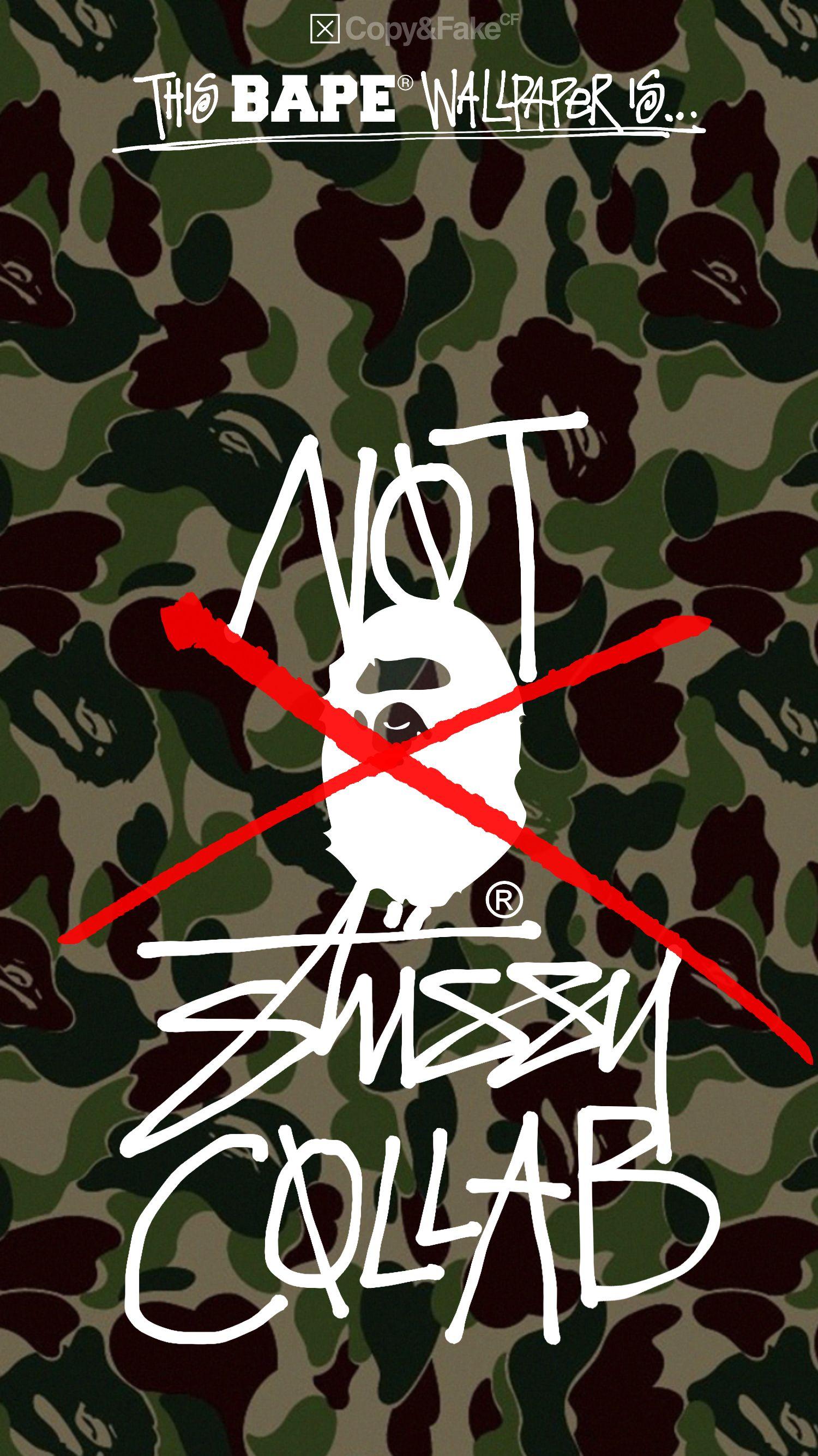 1500x2668 This BAPE Wallpaper is not Stussy