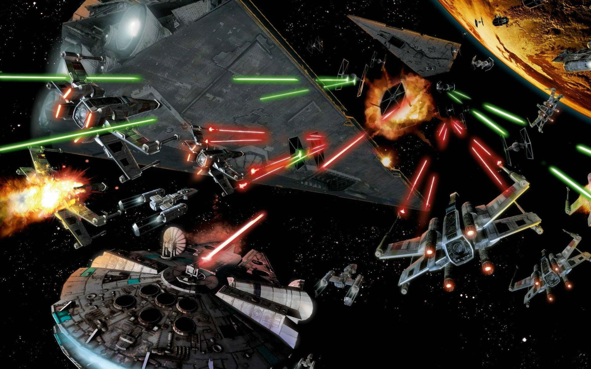1920x1200 Star Wars Space Battle