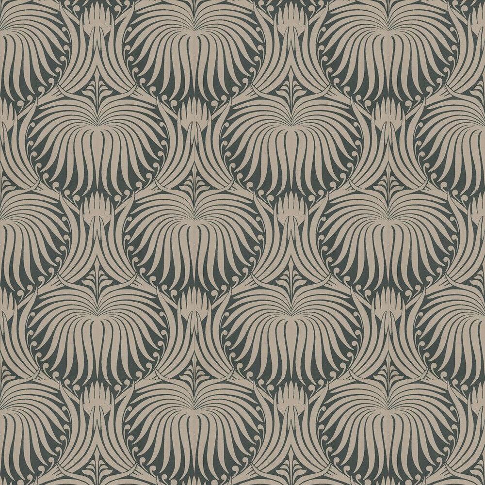 1000x1000 Lotus by Farrow & Ball / Black : Wallpaper Direct