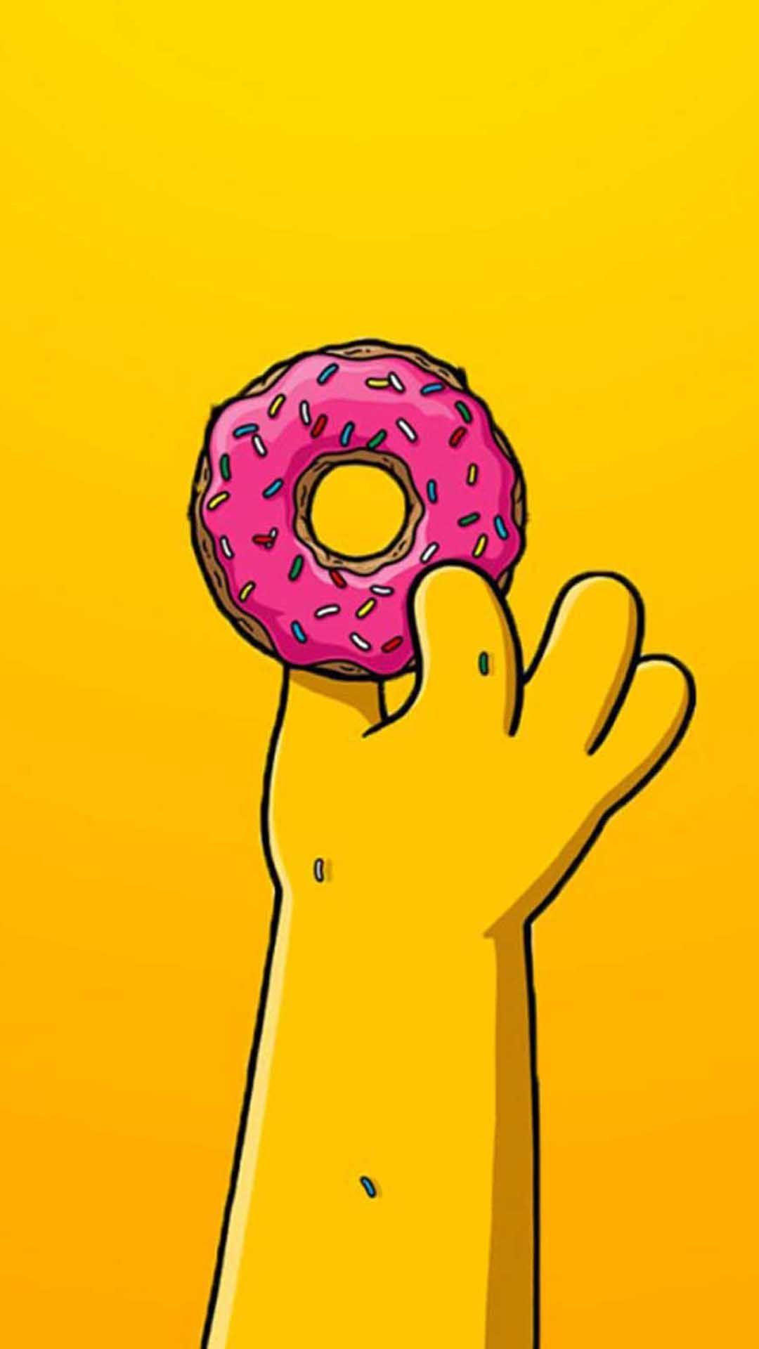 1080x1920 Simpsons Donut Wallpaper, HD Simpsons Donut Background on WallpaperBat