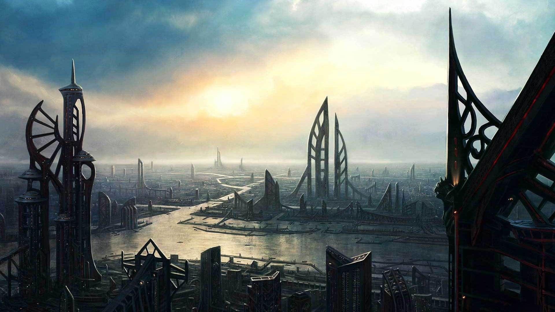 1920x1080 Futuristic City Wallpaper 40