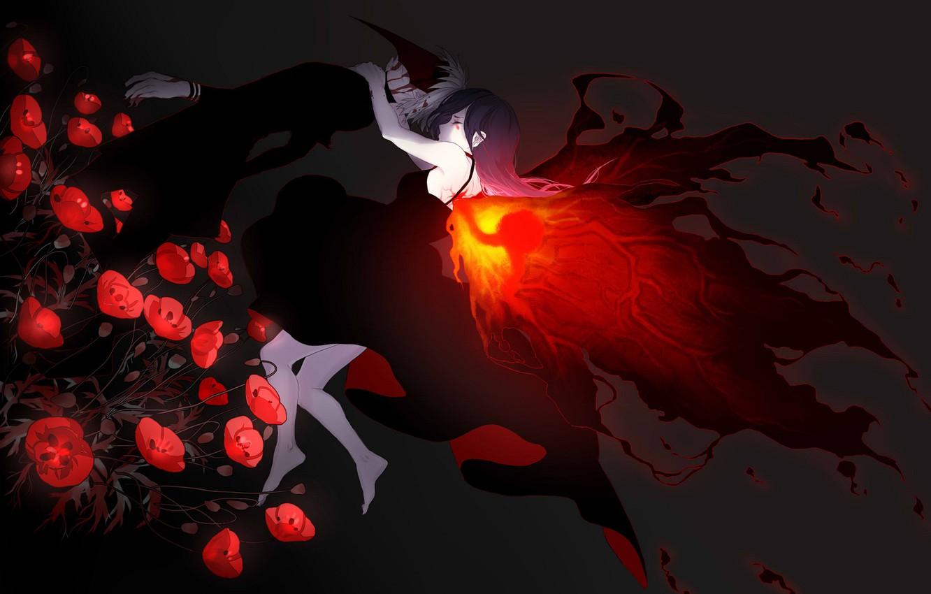 1332x850 Tokyo Ghoul Flower Wallpaper 2025