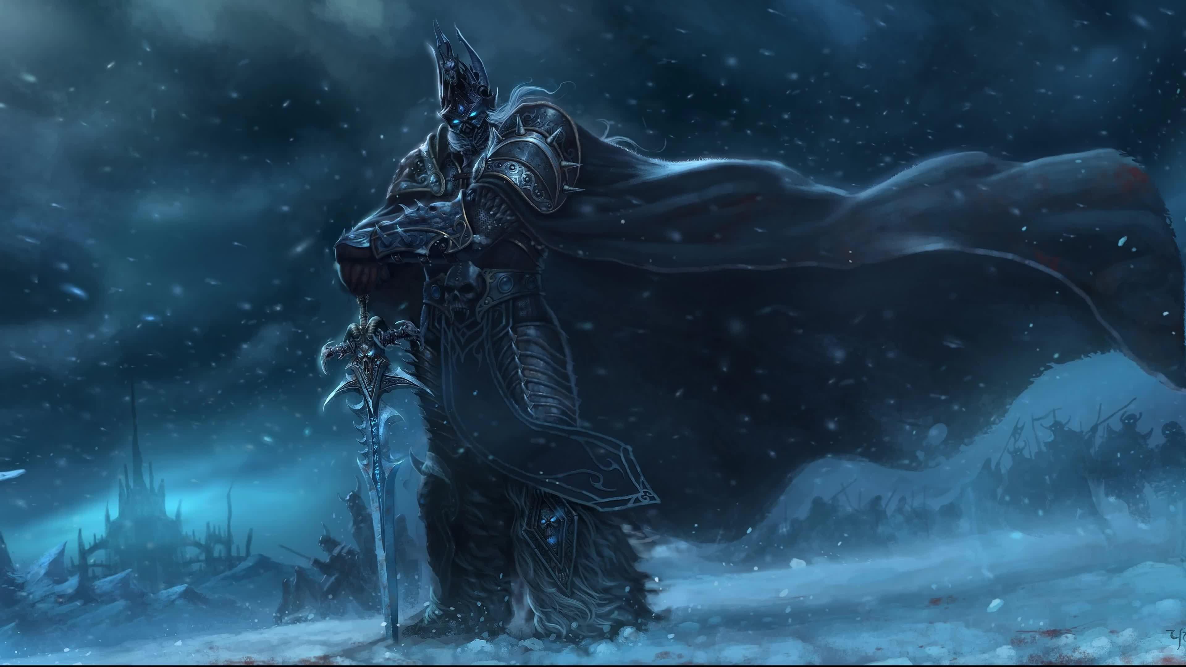 3840x2160 Warcraft Wow World Of Warcraft Lich King 4k Live Wallpaper King Animated