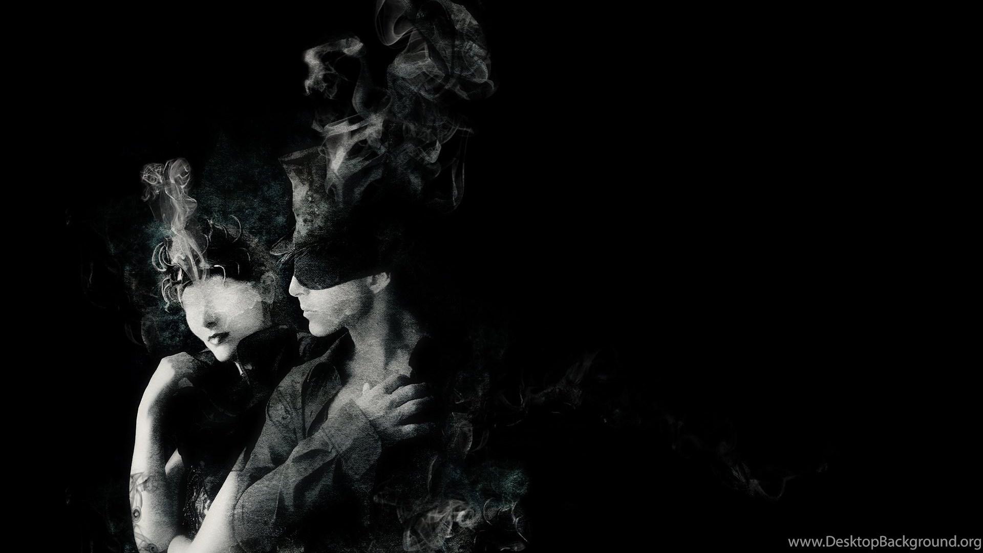 1920x1080 Black Couple Dark Smokey HD Wallpaper Desktop Background
