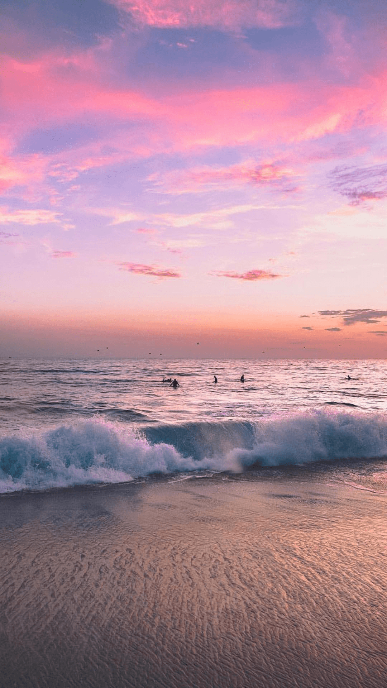 1242x2208 Ocean Sunset Phone Wallpaper