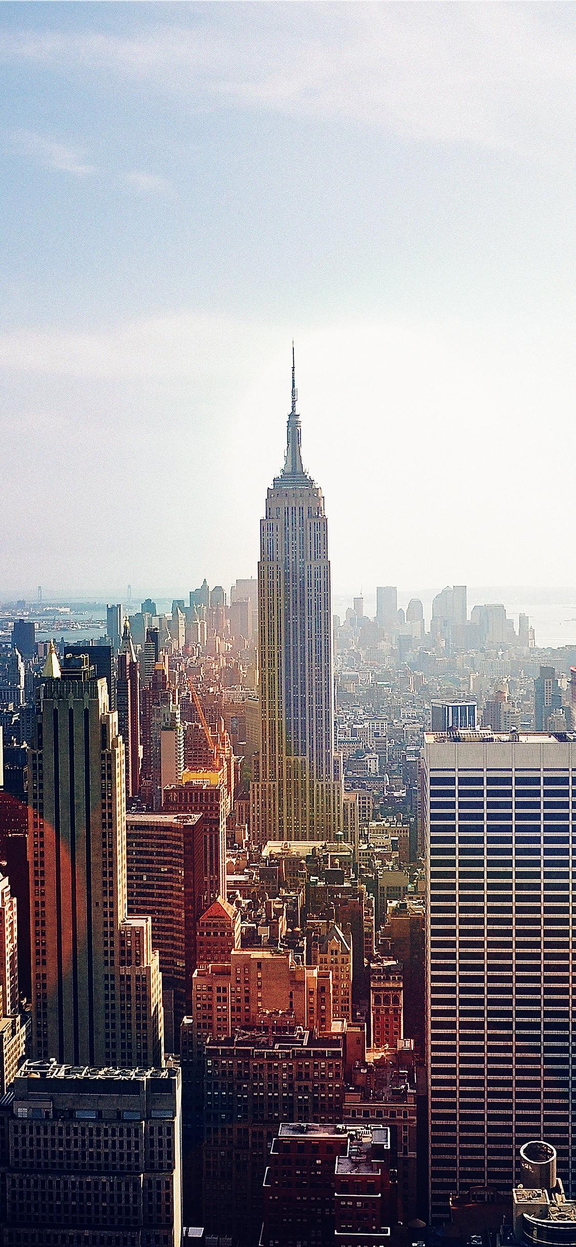 1125x2436 iPhone X wallpaper. building architecture city newyork empire flare