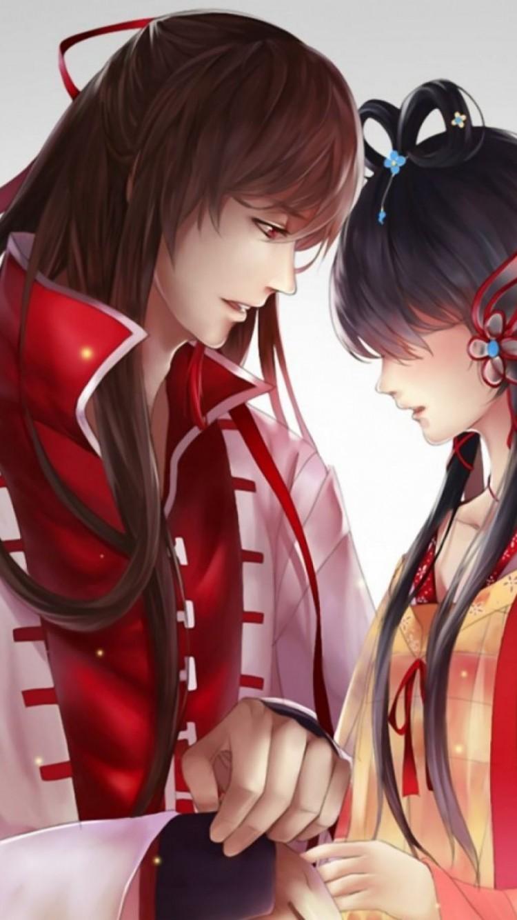 750x1334 Cute Anime Couple Wallpaper iPhone's Blog